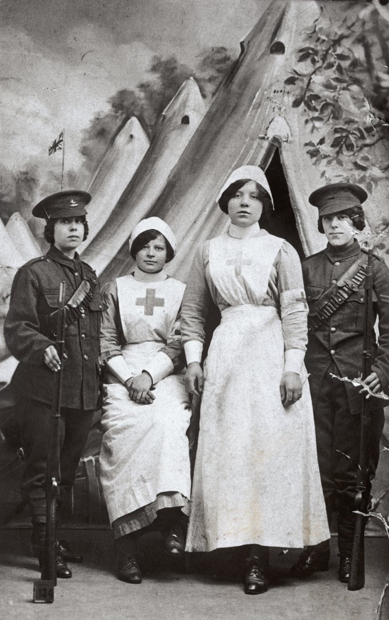 1914〜18年の戦争の女性 作： 英語の写真家