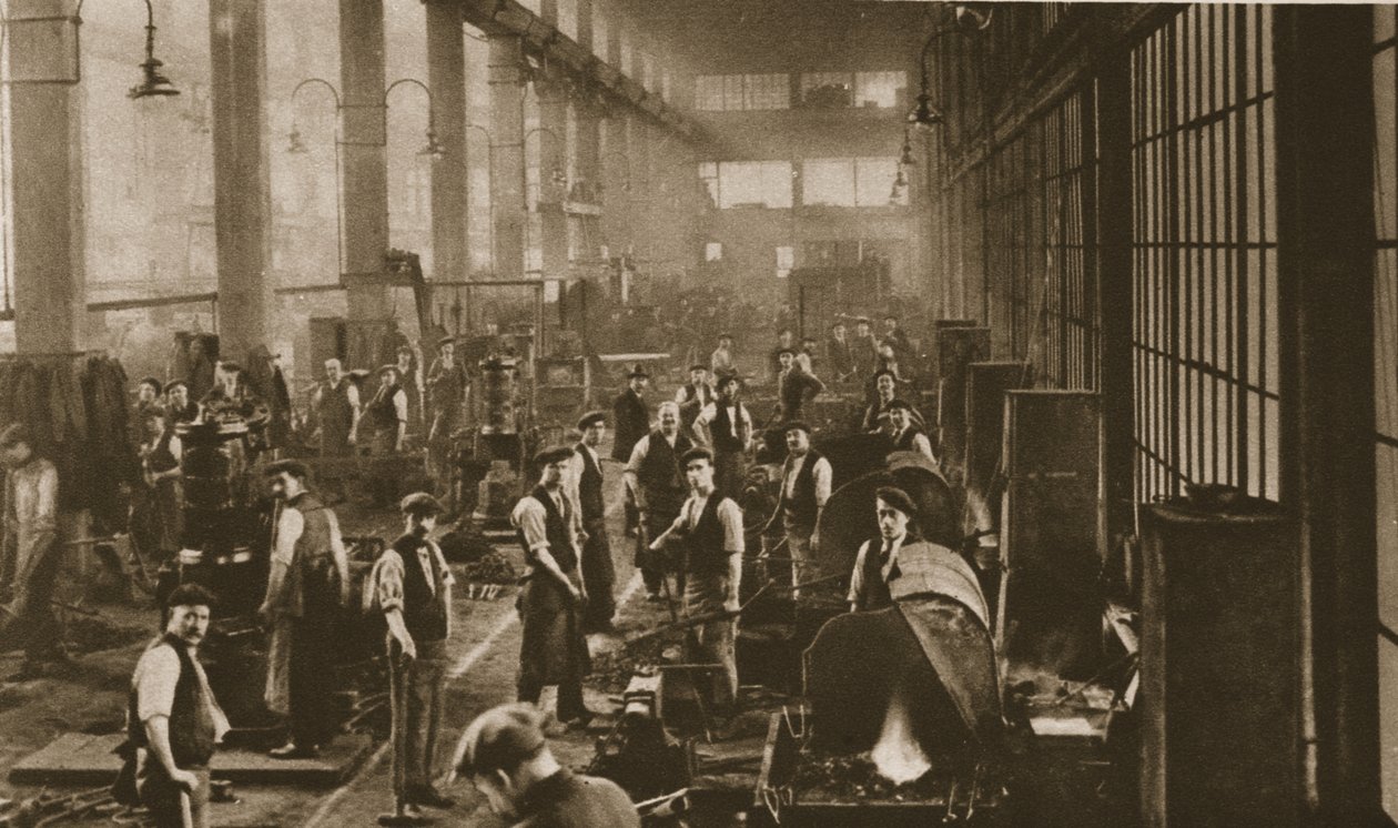 ワンダフルロンドン出身のベクトンガスワークスの鍛冶屋の労働者が1926-27年に公開（グラビア） 作： 英語の写真家