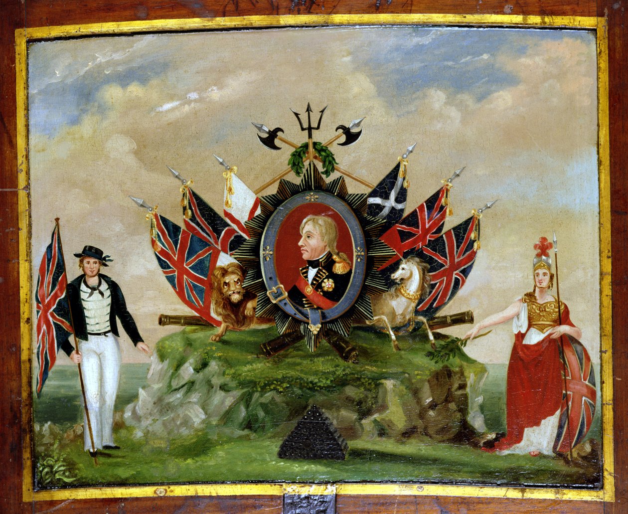 ネルソンへのオマージュ（1758-1805）c.1820 作： 英語学校