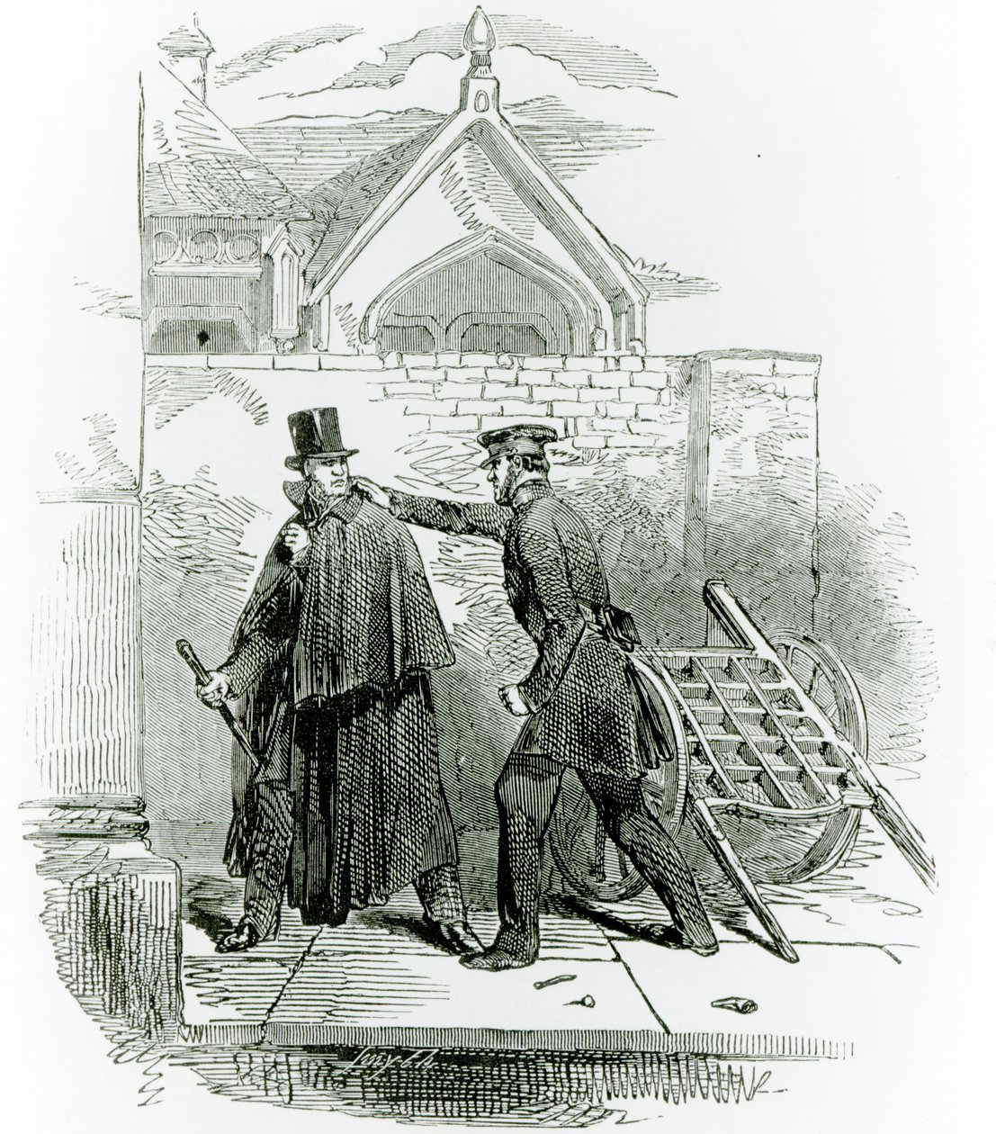 スミスオブライエン氏の逮捕、「イラストレイテッドロンドンニュース」1848年 作： 英語学校