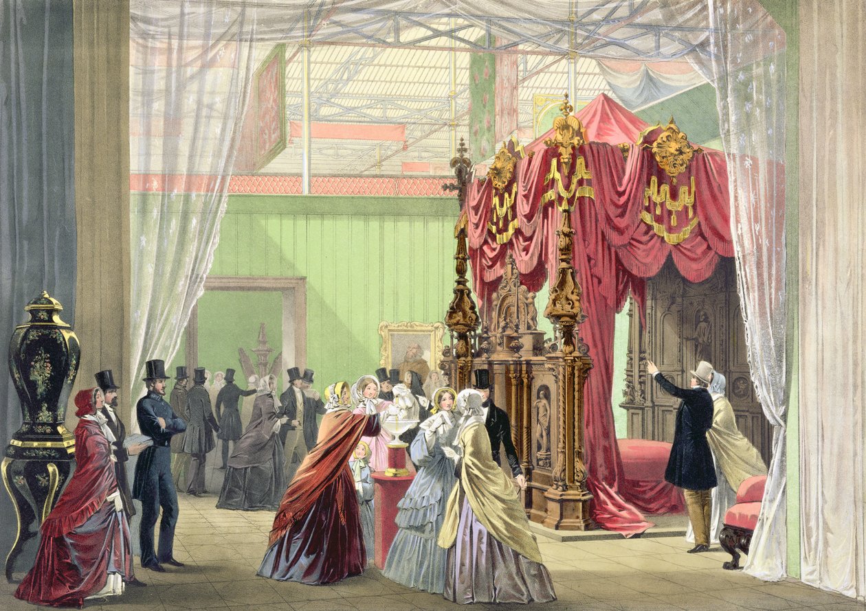 オーストリア第1号、「1851年の大展覧会のディキンソンの総合写真」、1854年発行 作： 英語学校