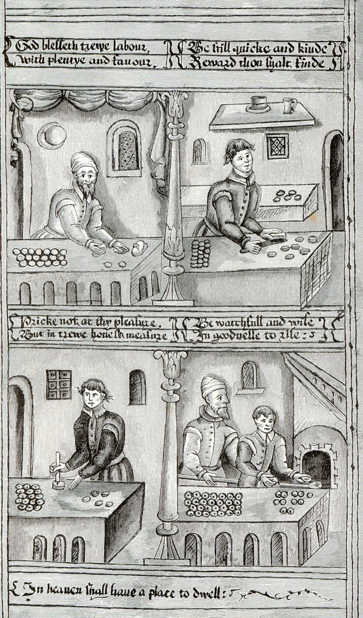 ヨークのパン屋、AD 1595-96 作： 英語学校