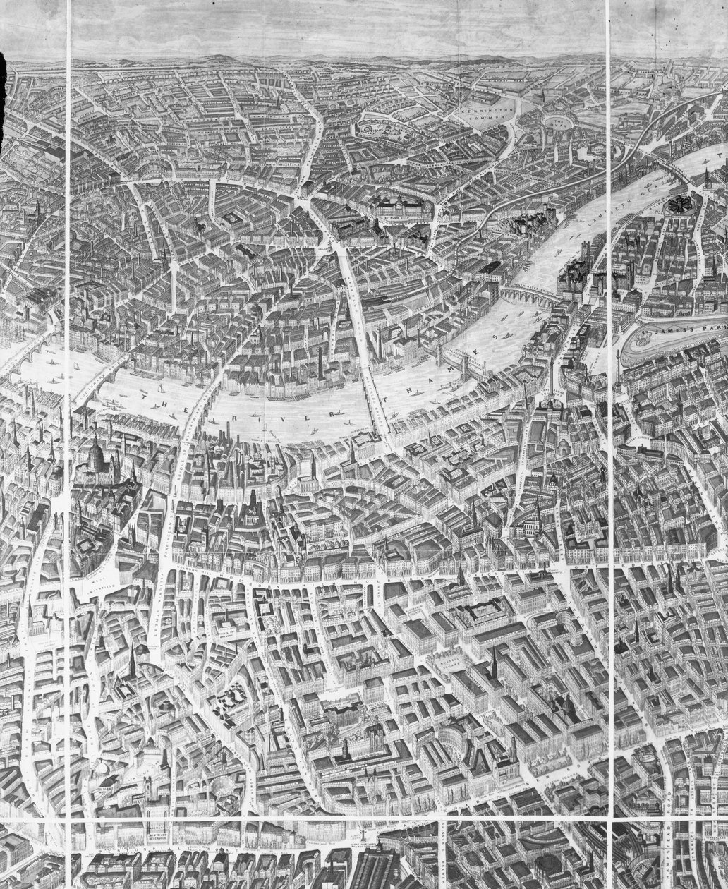 ロンドンのバルーンビュー、1851年 作： 英語学校