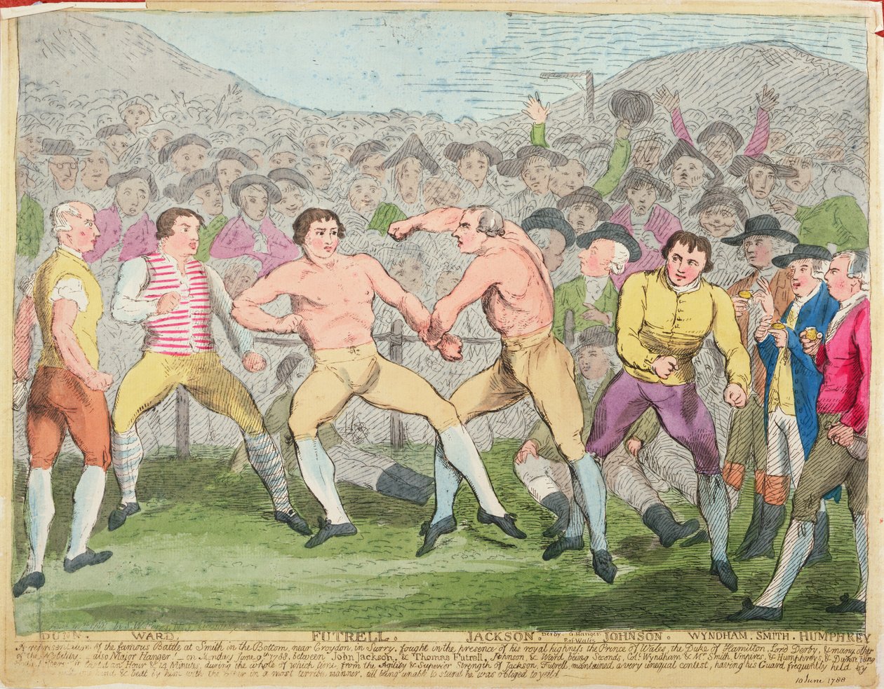 ボクシングの試合、1788年6月10日 作： 英語学校