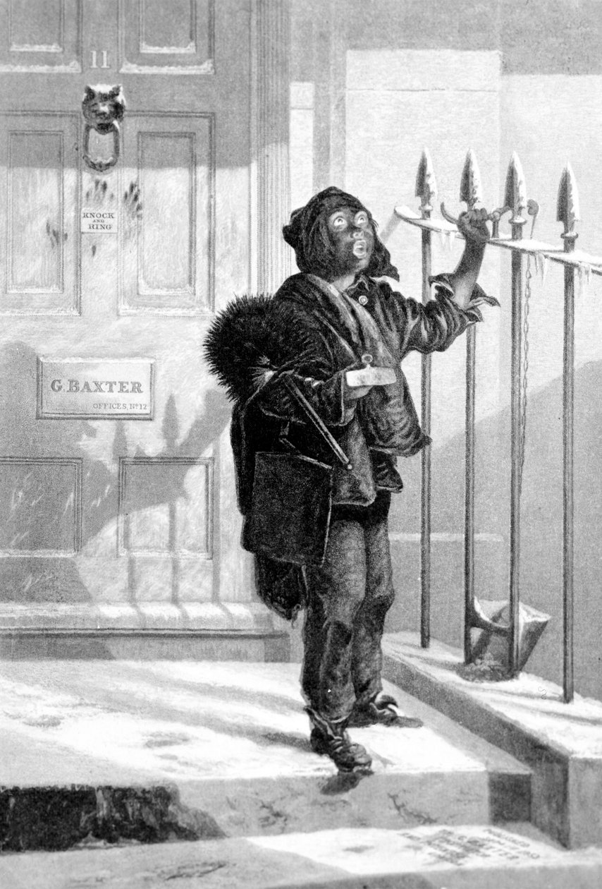 朝の呼び出しの煙突掃除、1853 作： 英語学校