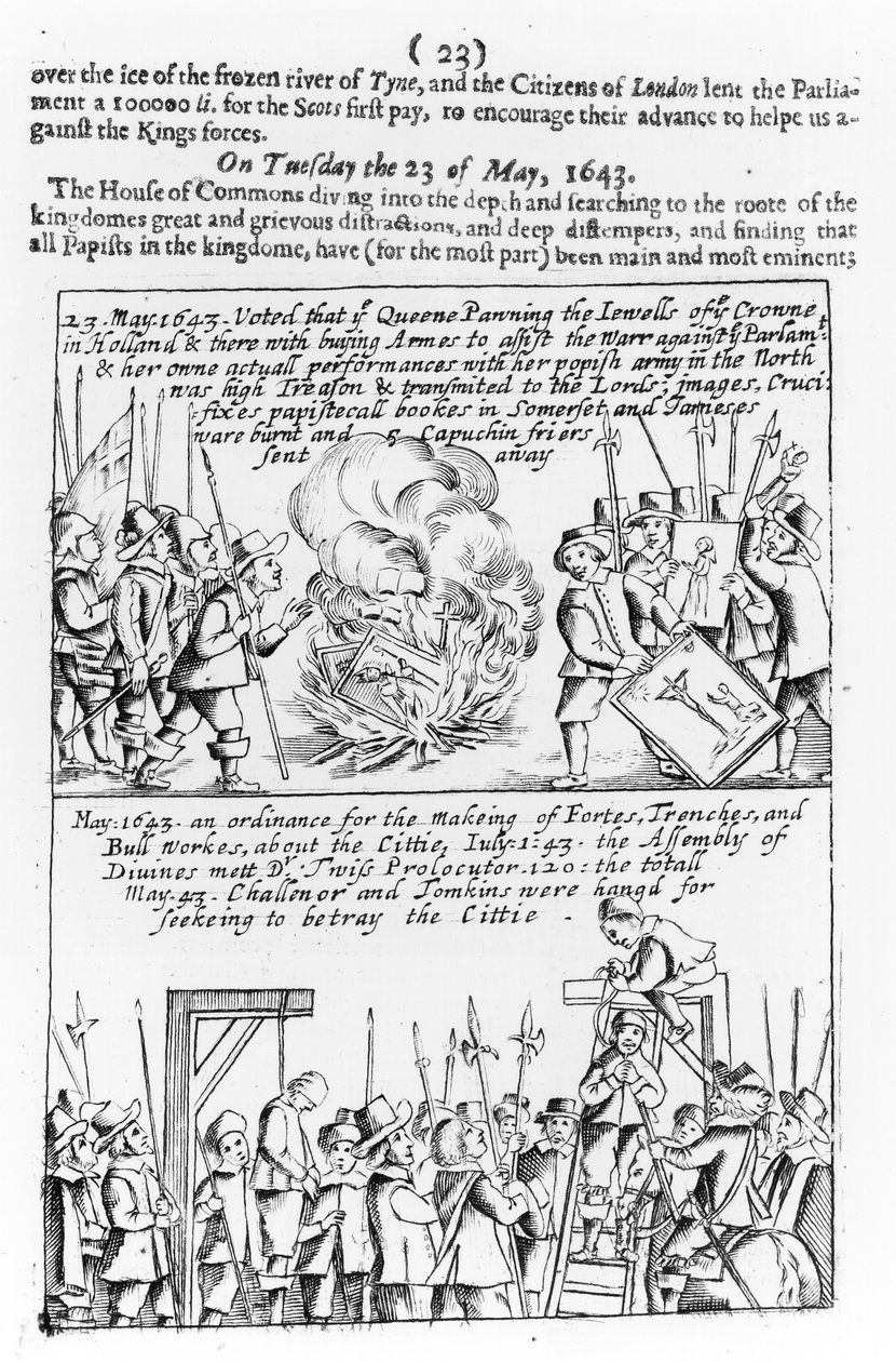 1646年の英国内戦中の重要な出来事の記録 作： 英語学校