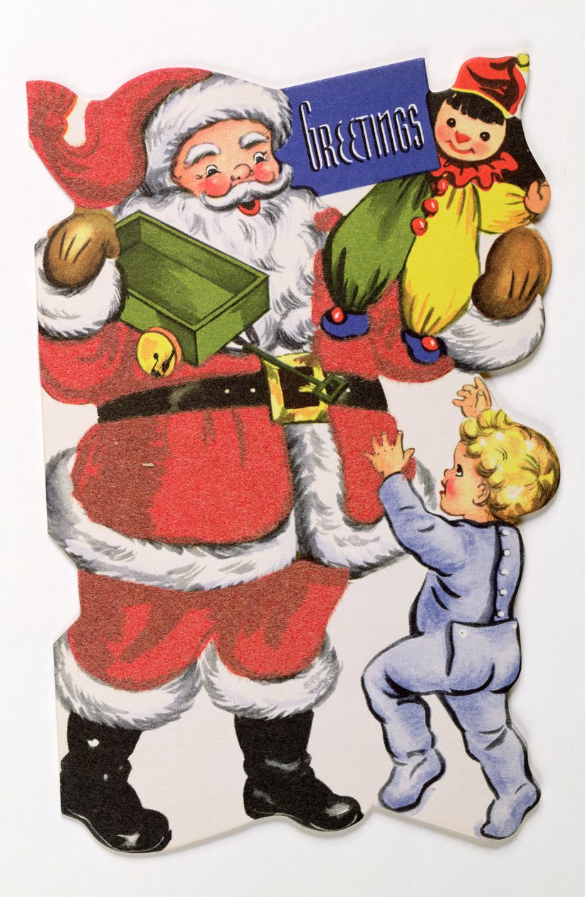 父のクリスマス、ビクトリア朝のクリスマスカード 作： 英語学校