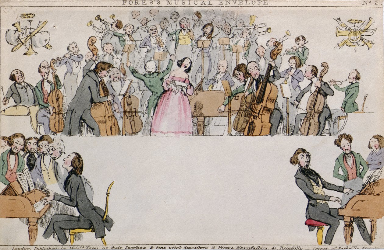 フォレスミュージカルエンベロープ、パブ。フォレス氏、1840年頃 作： 英語学校