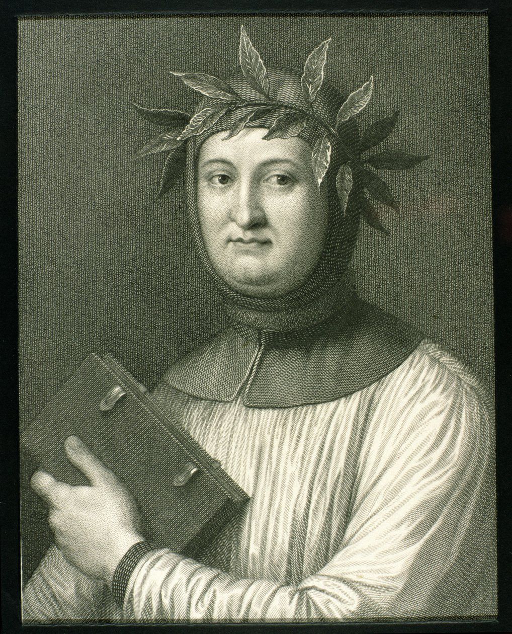 Francesco Petrarch（1304-74）、「肖像画のギャラリー」、1833年発行 作： 英語学校