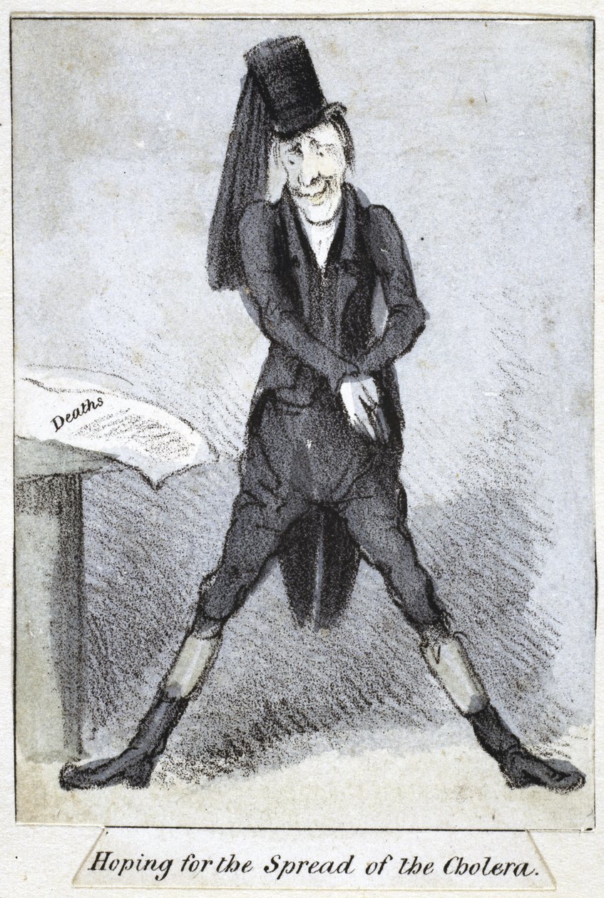 コレラの蔓延を願って、1840-50 作： 英語学校