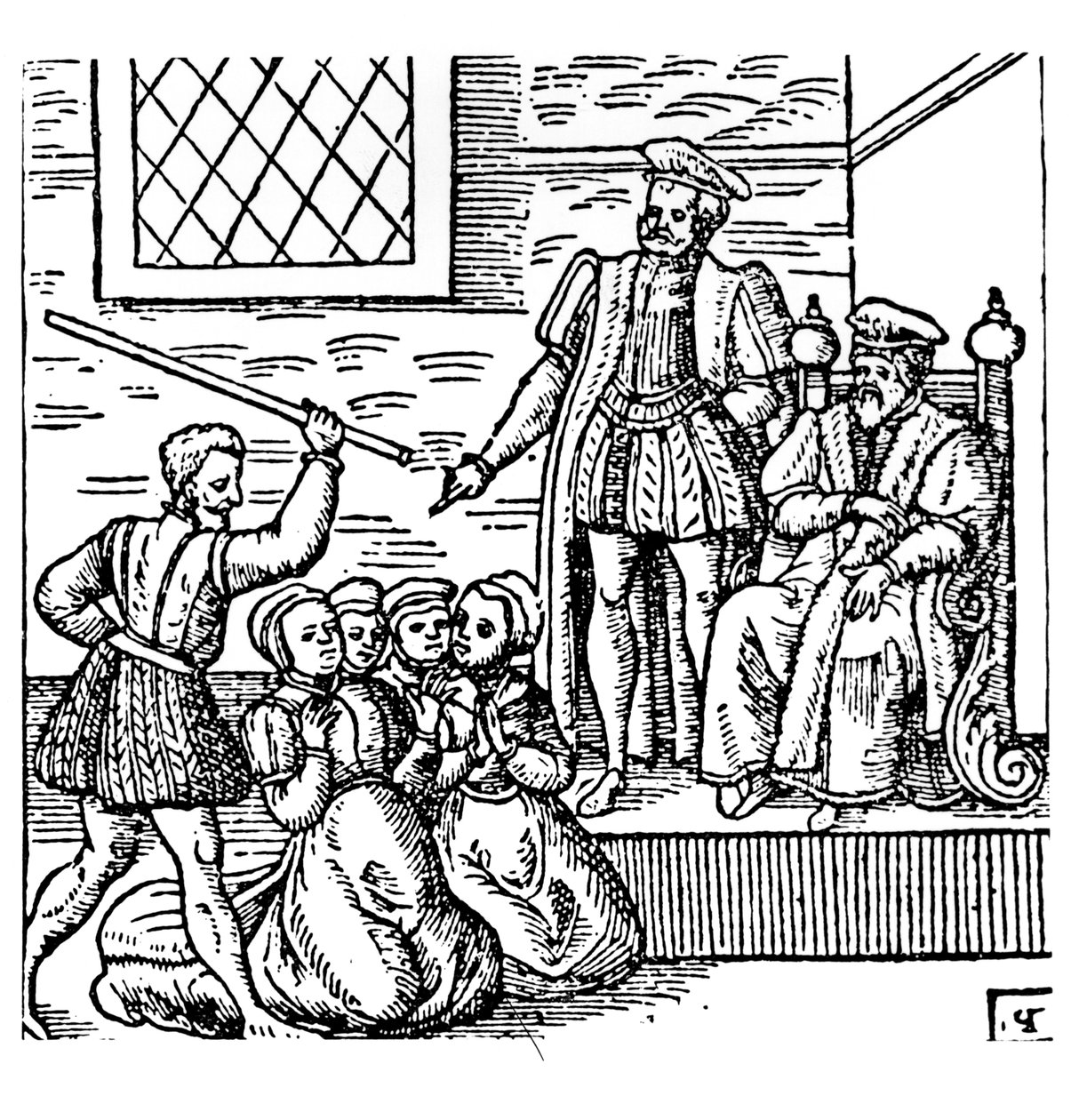 イングランドのジェームズ1世（1566-1625）とスコットランドの6世、「スコットランドからのニュース」、1591年、ノースバーウィック魔女の調査 作： 英語学校