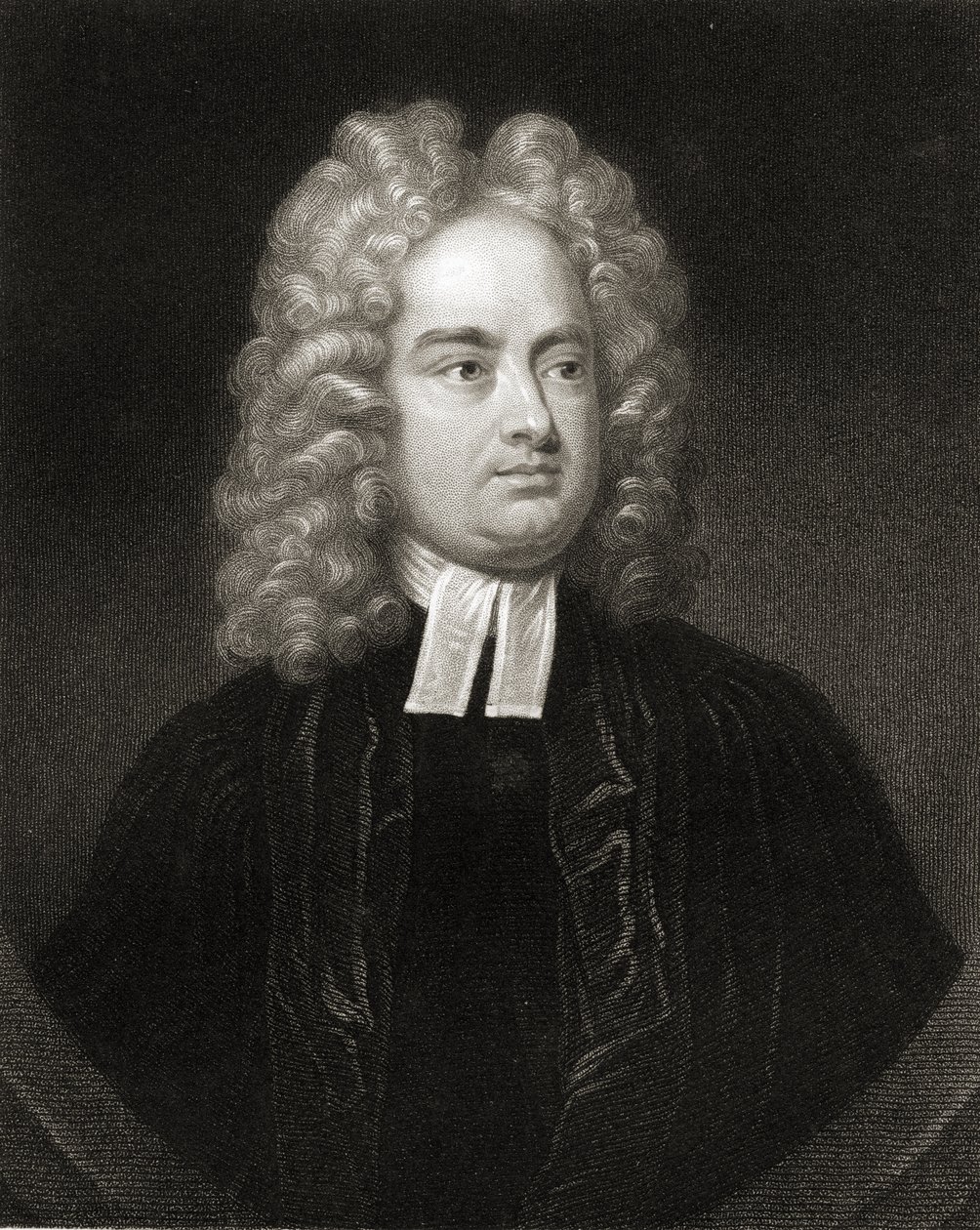 ジョナサン・スウィフト（1667-1745）、「肖像画のギャラリー」より、1833年発行 作： 英語学校
