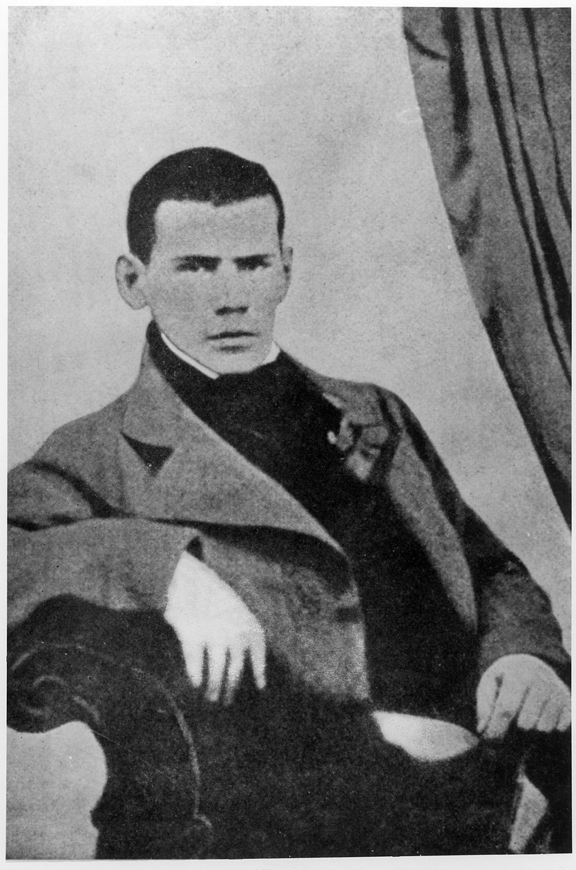 学生時代のレフ・ニコラエヴィッチ・トルストイ（1828-1910） 作： 英語学校