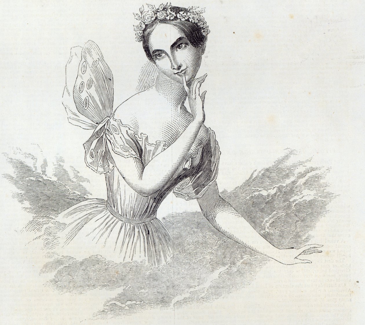 Mdlle Lucile Grahn、The Illustrated London News、1845年3月8日より 作： 英語学校