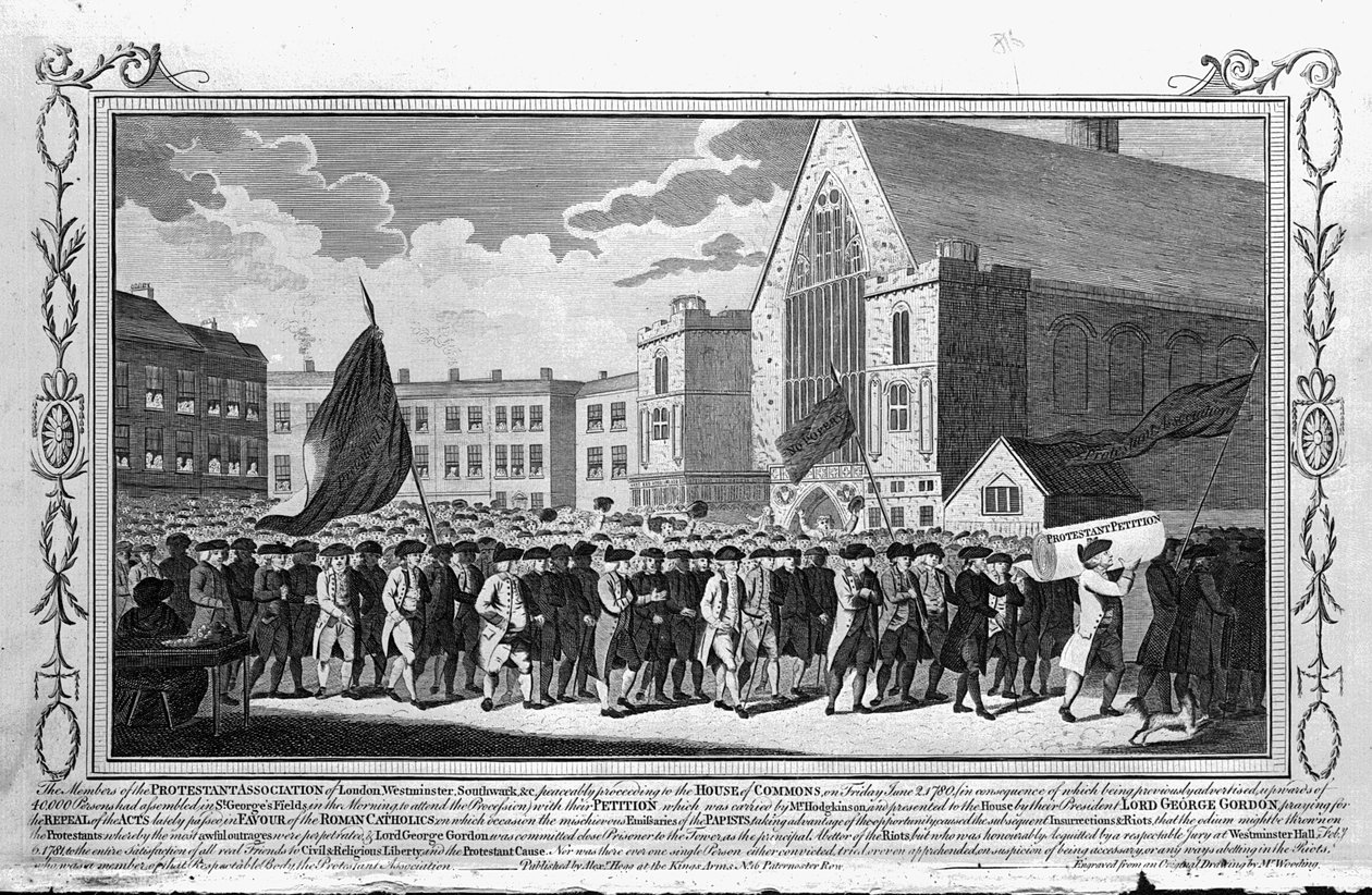 1718年プロテスタント協会請願のメンバー 作： 英語学校