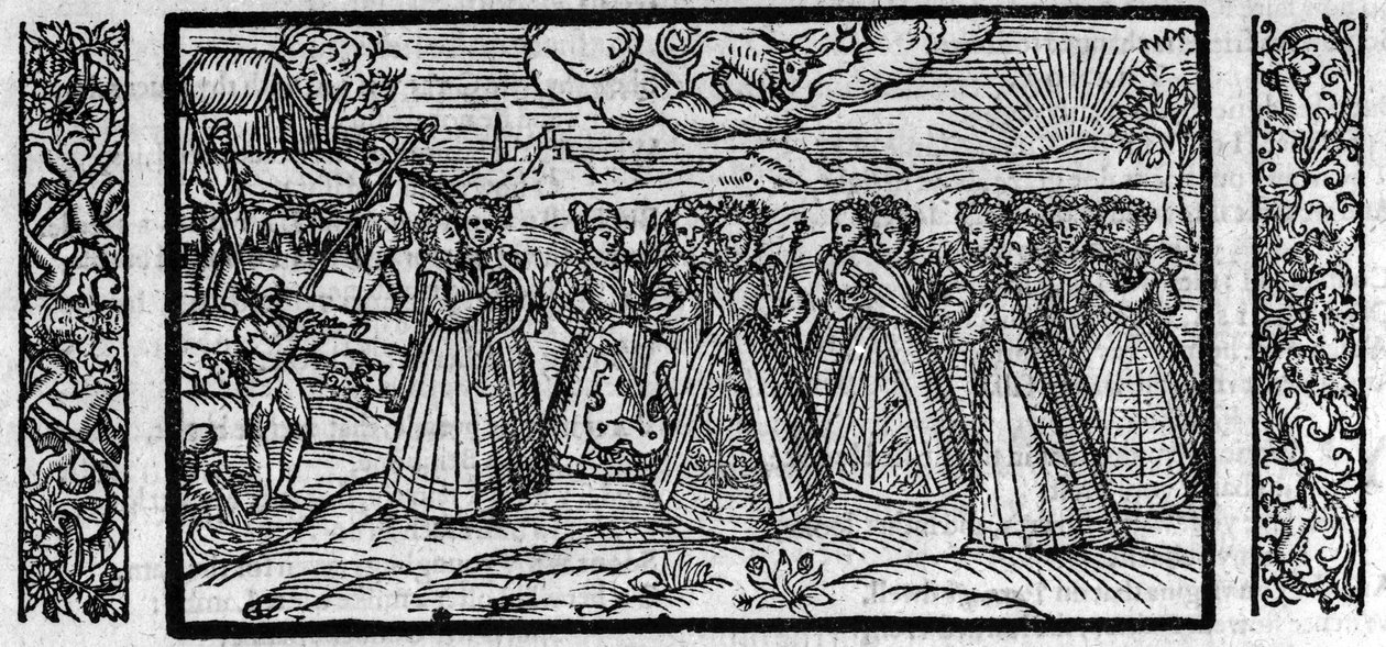 4月、1579年に出版されたオリジナルの複製 作： 英語学校