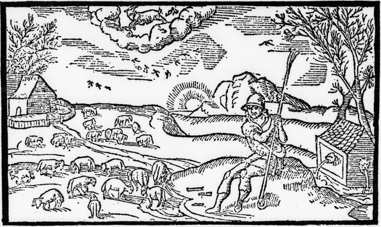 12月、Esmond Spenser（1552-99）の「The Shepheardes Calender」より、1579年に発行された原本の複製 作： 英語学校