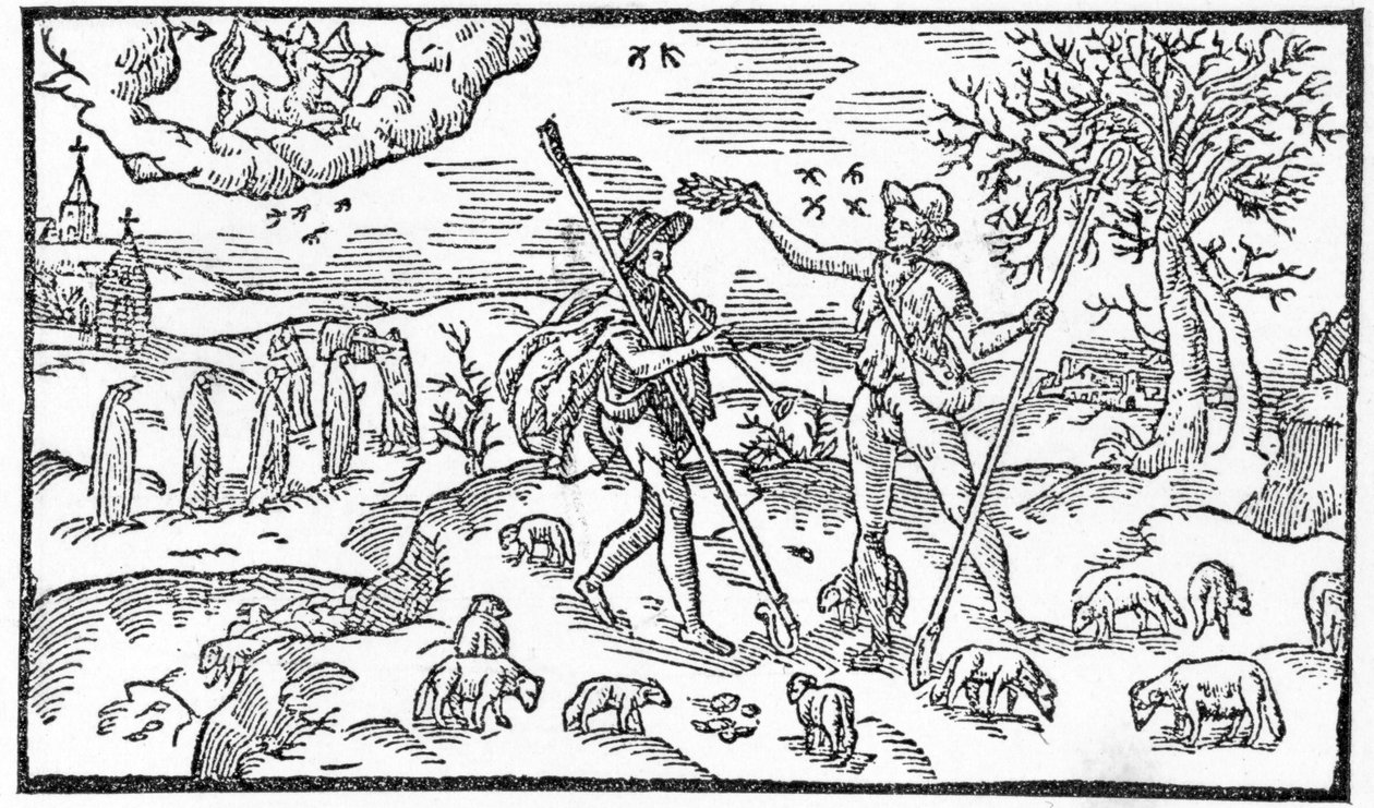 11月、Esmond Spenser（1552-99）の「The Shepheardes Calender」より、1579年に発行された原本の複製 作： 英語学校