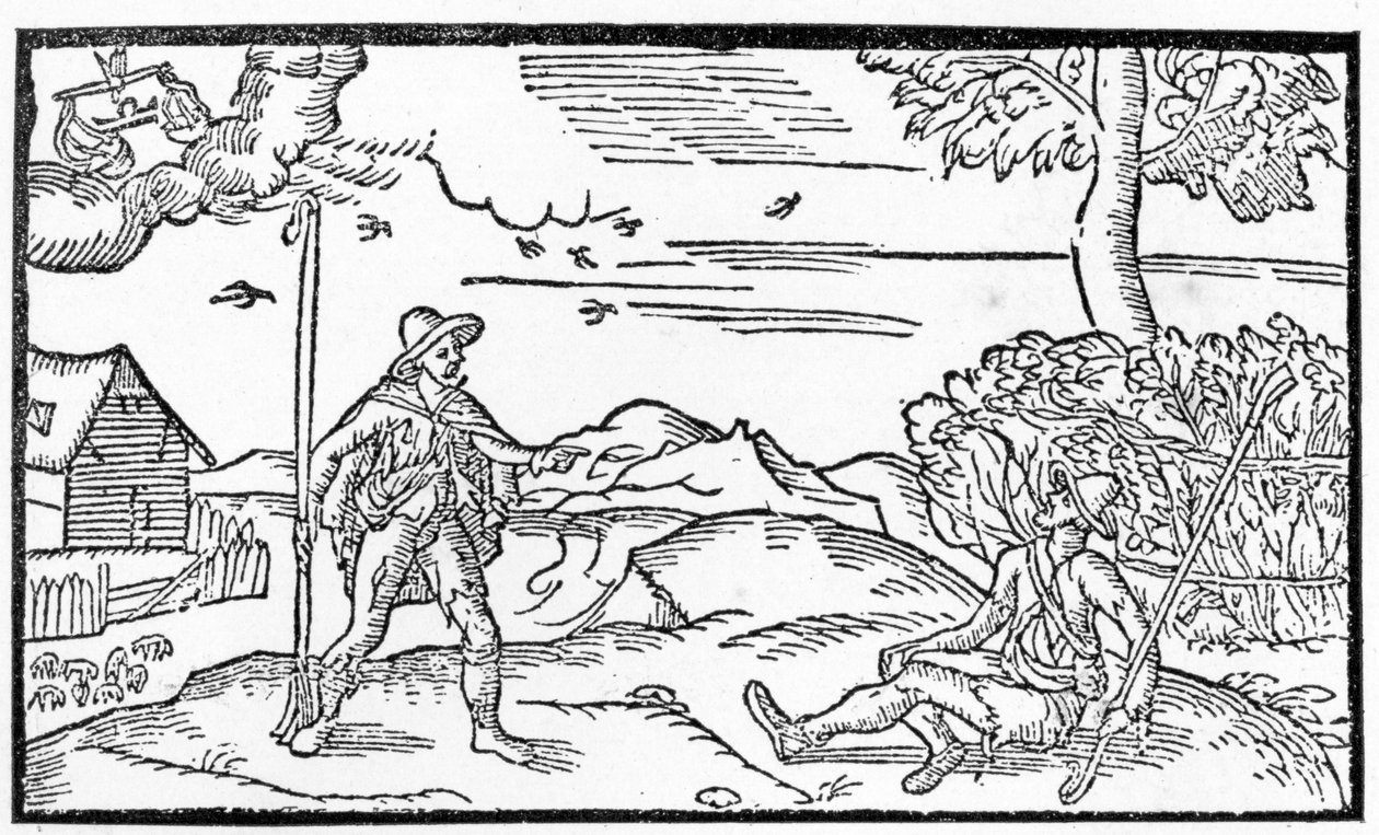 9月、Esmond Spenser（1552-99）による「The Shepheardes Calender」より、1579年に発行された原本の複製 作： 英語学校