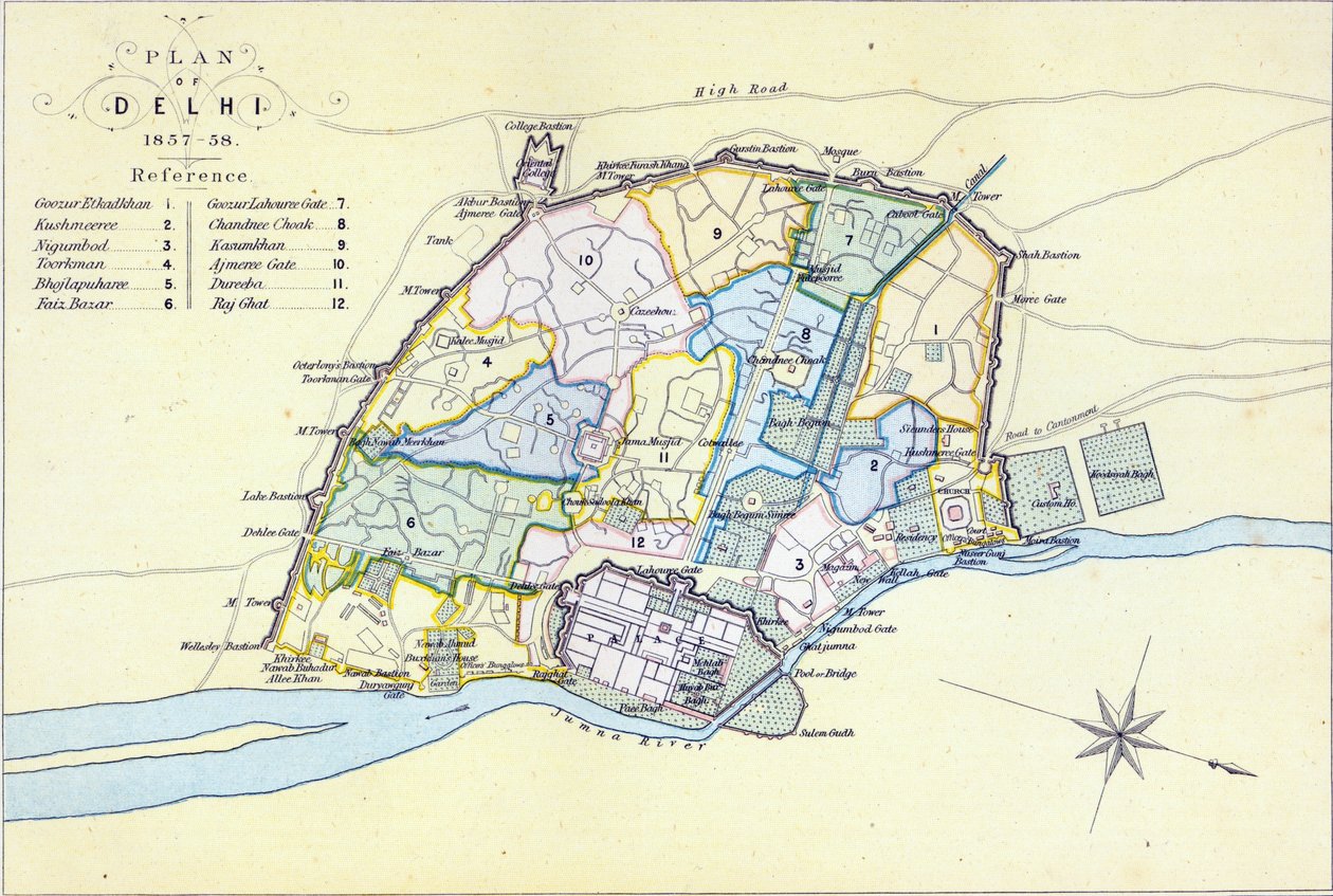 デヨの計画1857-58、Guyot und Wood、パブによって刻まれました。ウィリアム・マッケンジー、エディンバラ、1860年頃 作： 英語学校