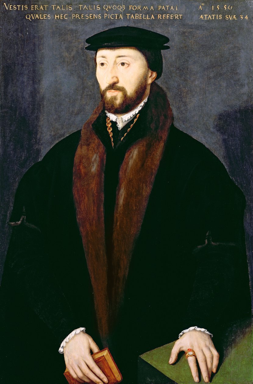 リチャード・ペイト（1516-88）の肖像、コーパスクリスティ・カレッジ、オックスフォード1550 作： 英語学校