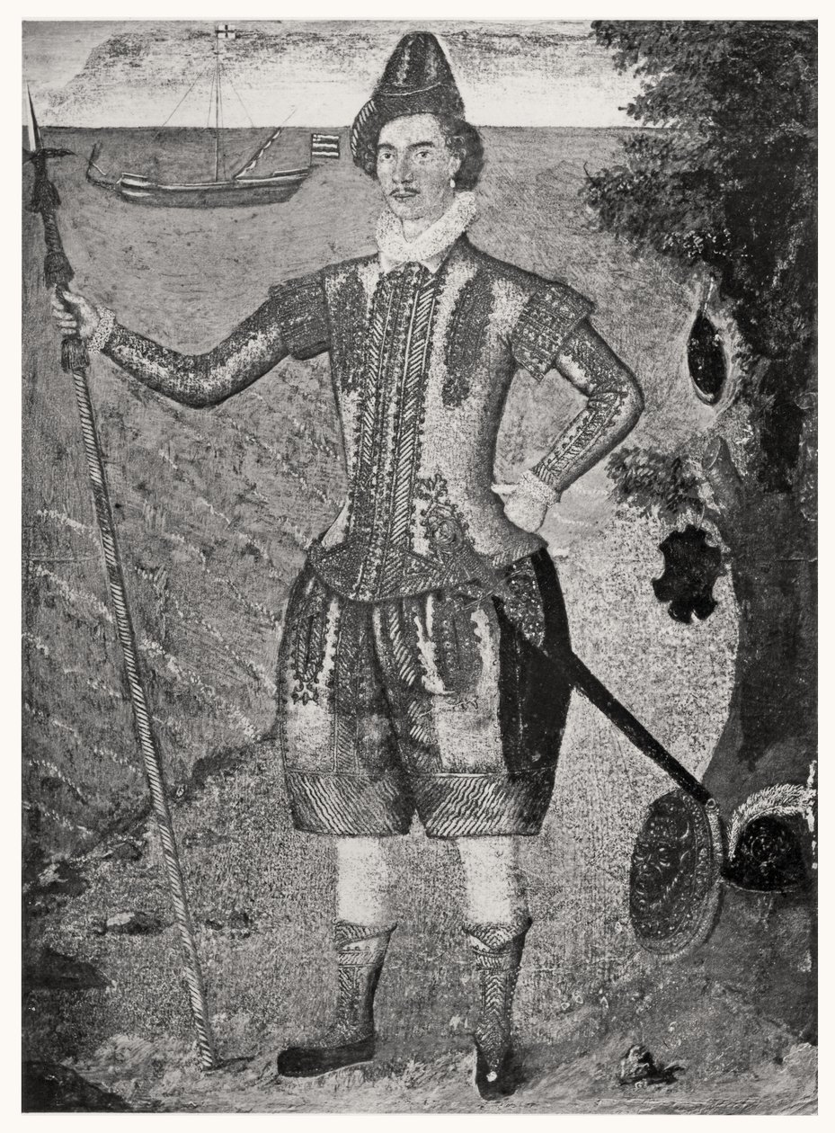 サーフランシスドレイクの肖像（c.1540-96） 作： 英語学校