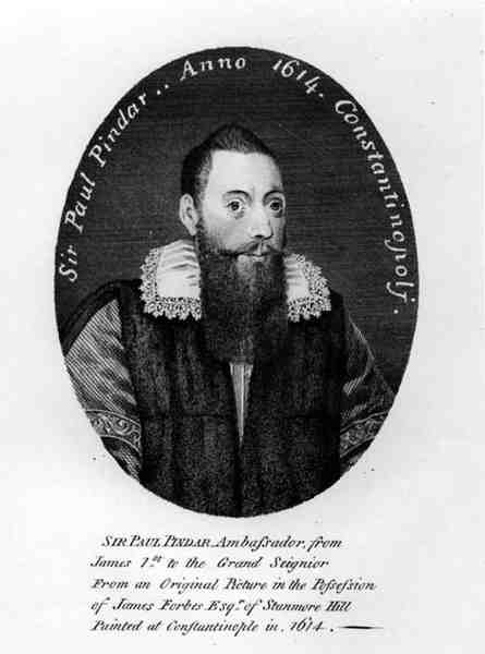 ポール・ピンダー卿の肖像（c.1565-1650）1614 作： 英語学校