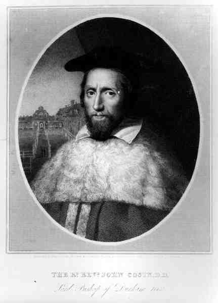 エドワード・スクリーヴン（1775-1841）、1815年に刻まれたダラムの主教司教、1660年、ジョン・コサイン牧師（1594-1672）の肖像 作： 英語学校