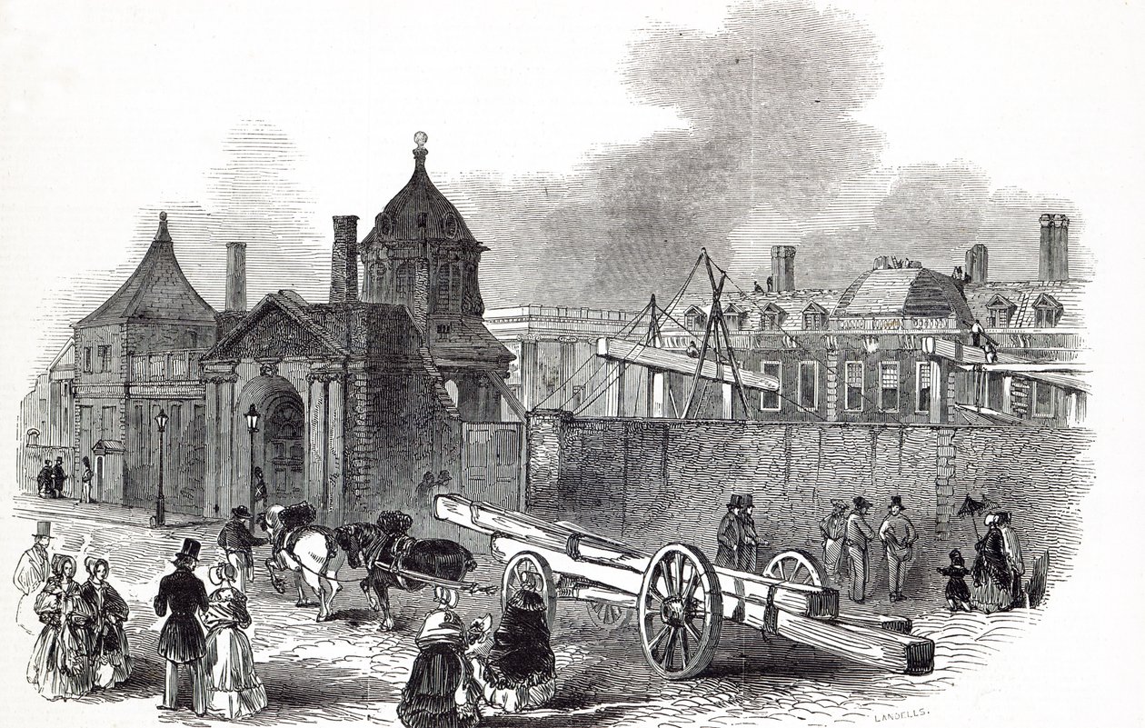 1845年9月27日の「The Illustrated London News」からの大英博物館の現状 作： 英語学校