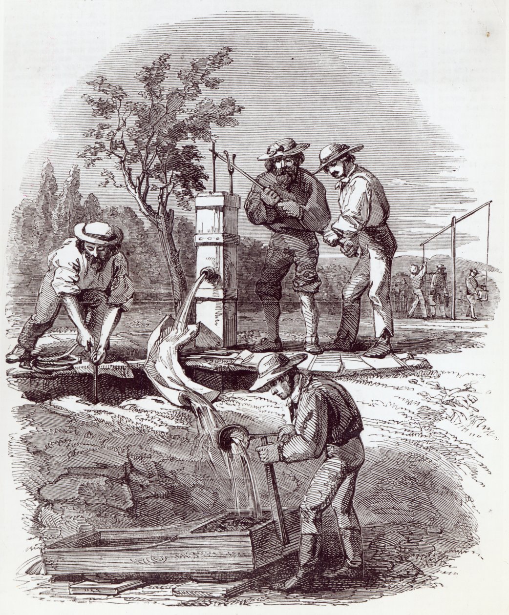 1852年8月21日の「The Illustrated London News」からの、チューロンに対する河床の主張 作： 英語学校