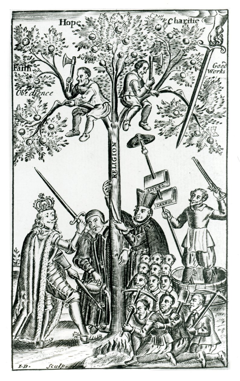 Francis Quarles（1592-1644）による「羊飼いのオラクル」の場面1646 作： 英語学校
