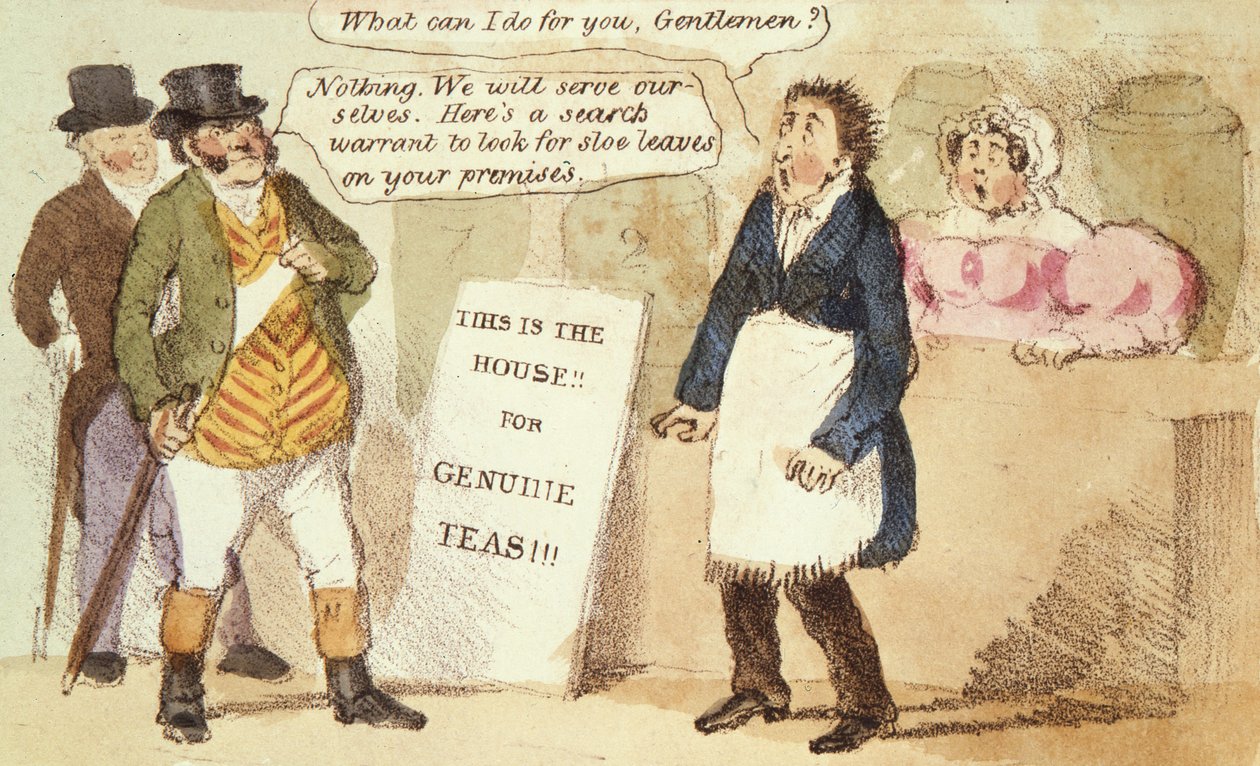 Sloe（Slow）But Sure Justice、No.46 from Caricatures、c.1831 作： 英語学校