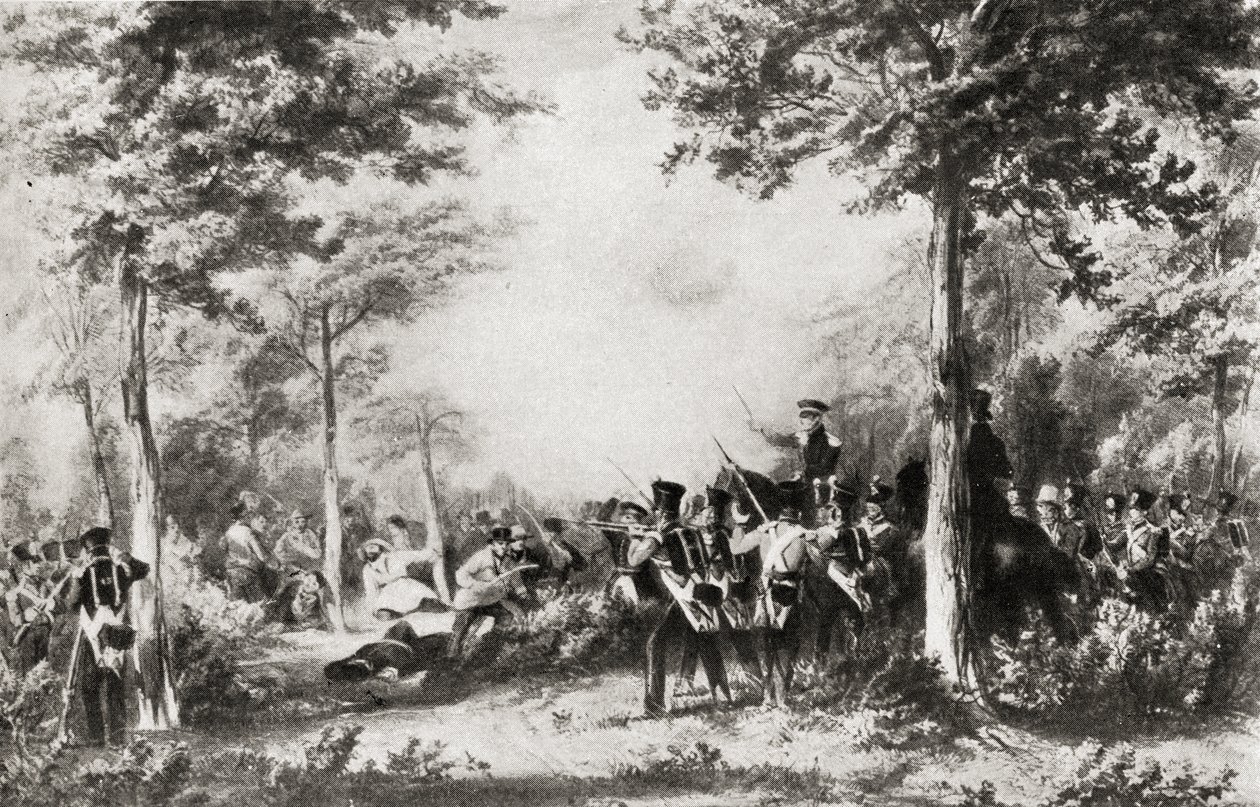 1838年のボッセンデンウッドの戦い 作： 英語学校