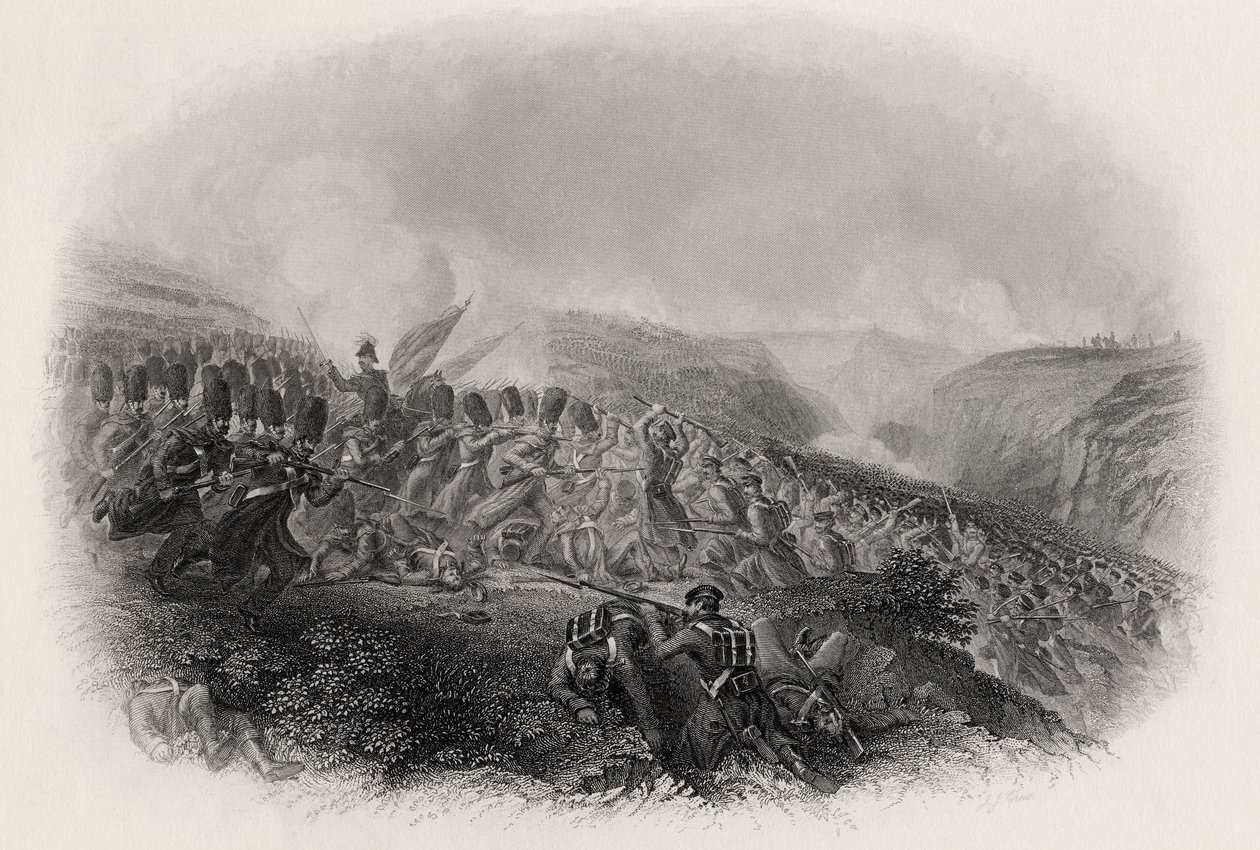 インカーマンの戦い、衛兵の突撃、1854年 作： 英語学校