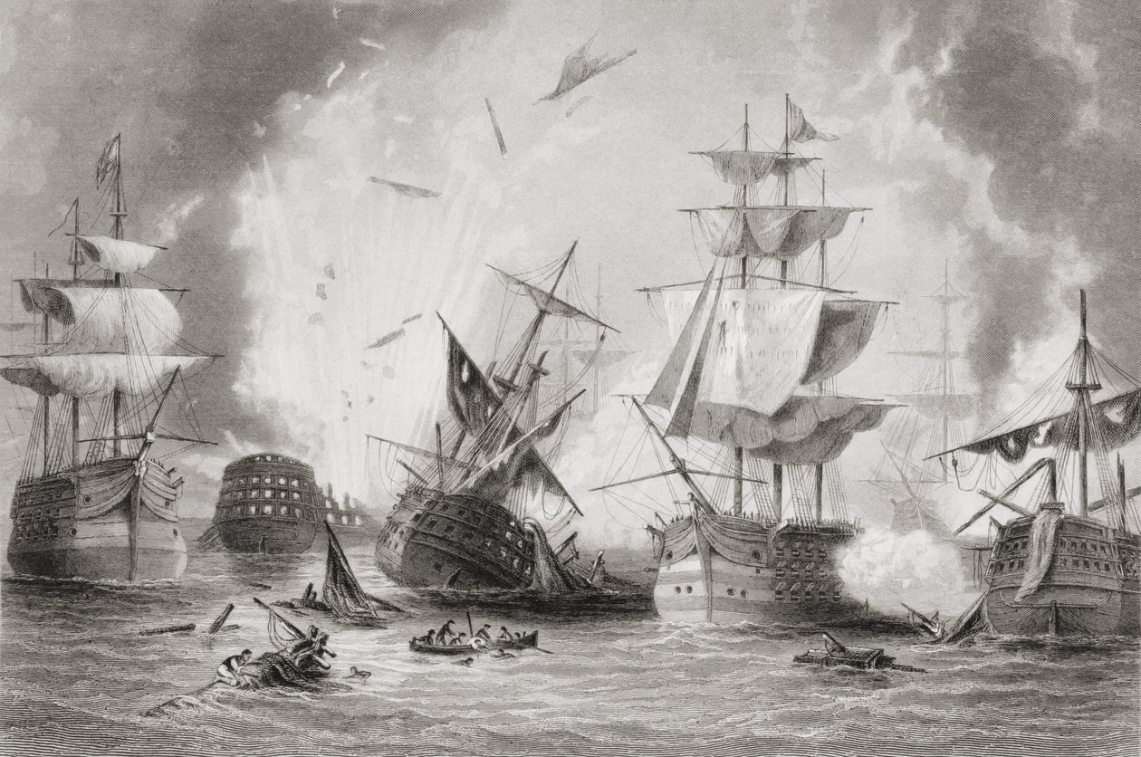 ナバリノの戦い、1883年 作： 英語学校