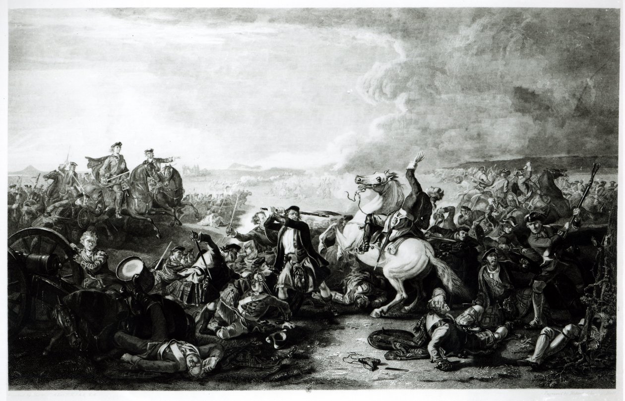 1745年のプレストンパンズの戦いでのジェームズガーディナー大佐（1688〜1745）の死 作： 英語学校