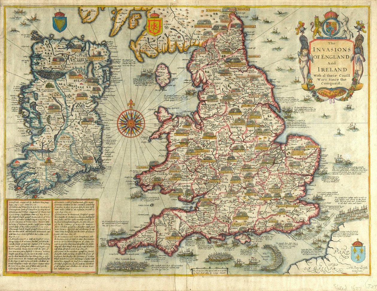 イングランドとアイルランドの侵略、征服以来のすべての南北戦争、c.1627 作： 英語学校