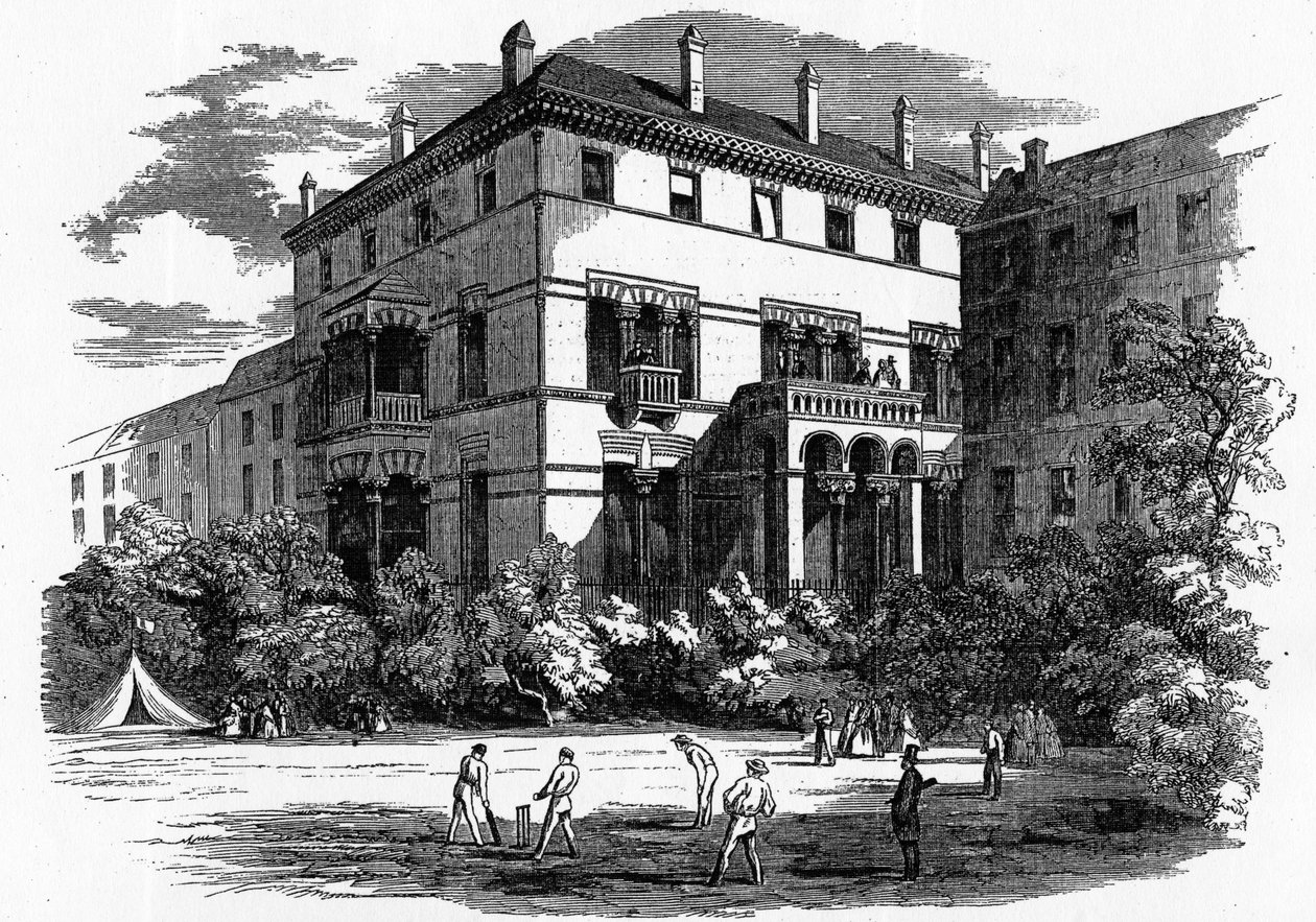 キルデアストリートクラブ、「The Illustrated London News」（1861年）のイラスト 作： 英語学校