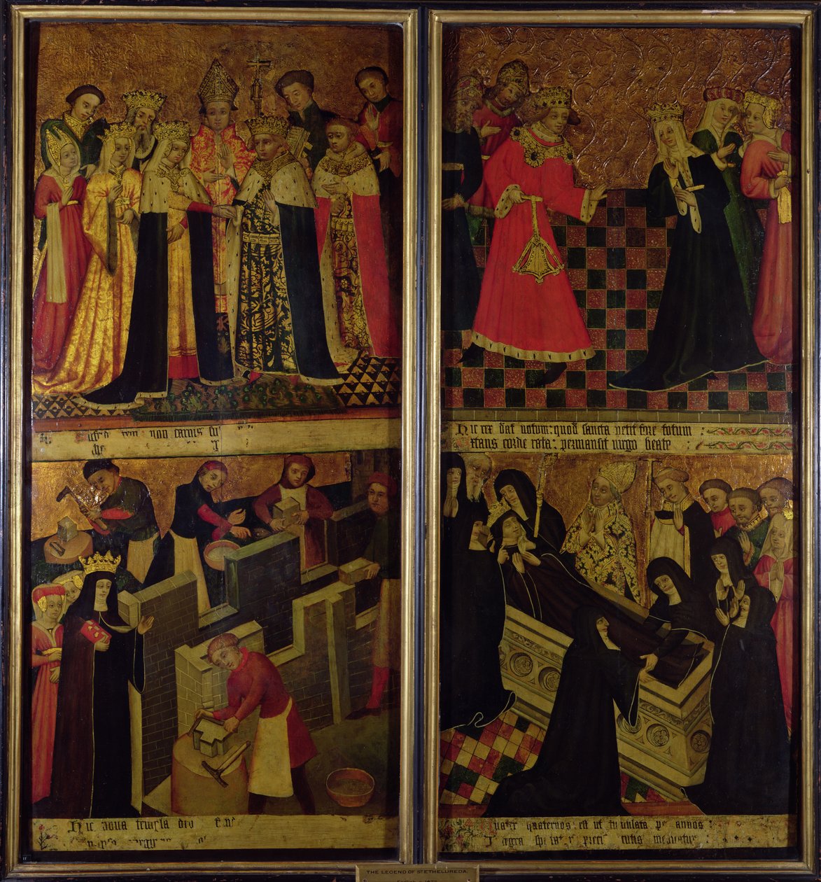 聖エテルドレダの伝説、c.1425 作： 英語学校