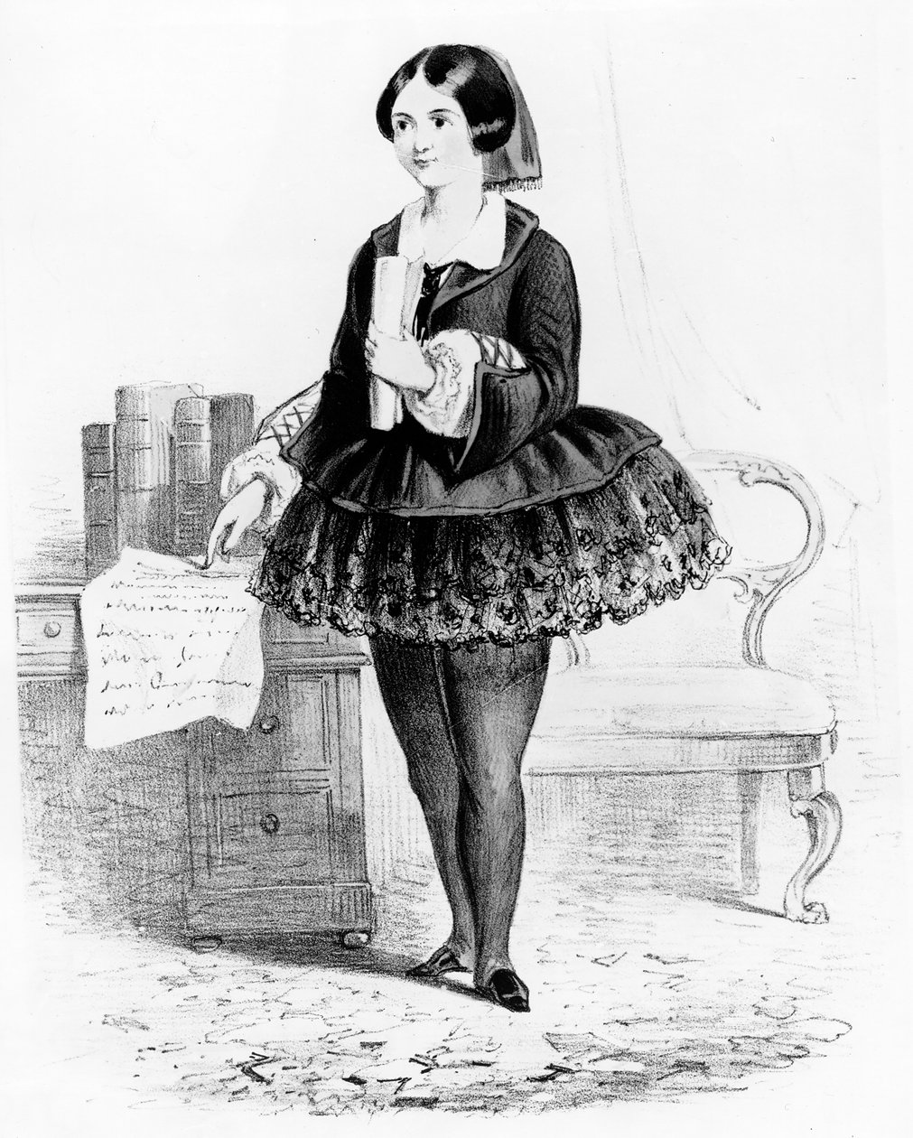 Viscountess Wear&39;em、c.1880-1900（リトグラフ） 作： 英語学校