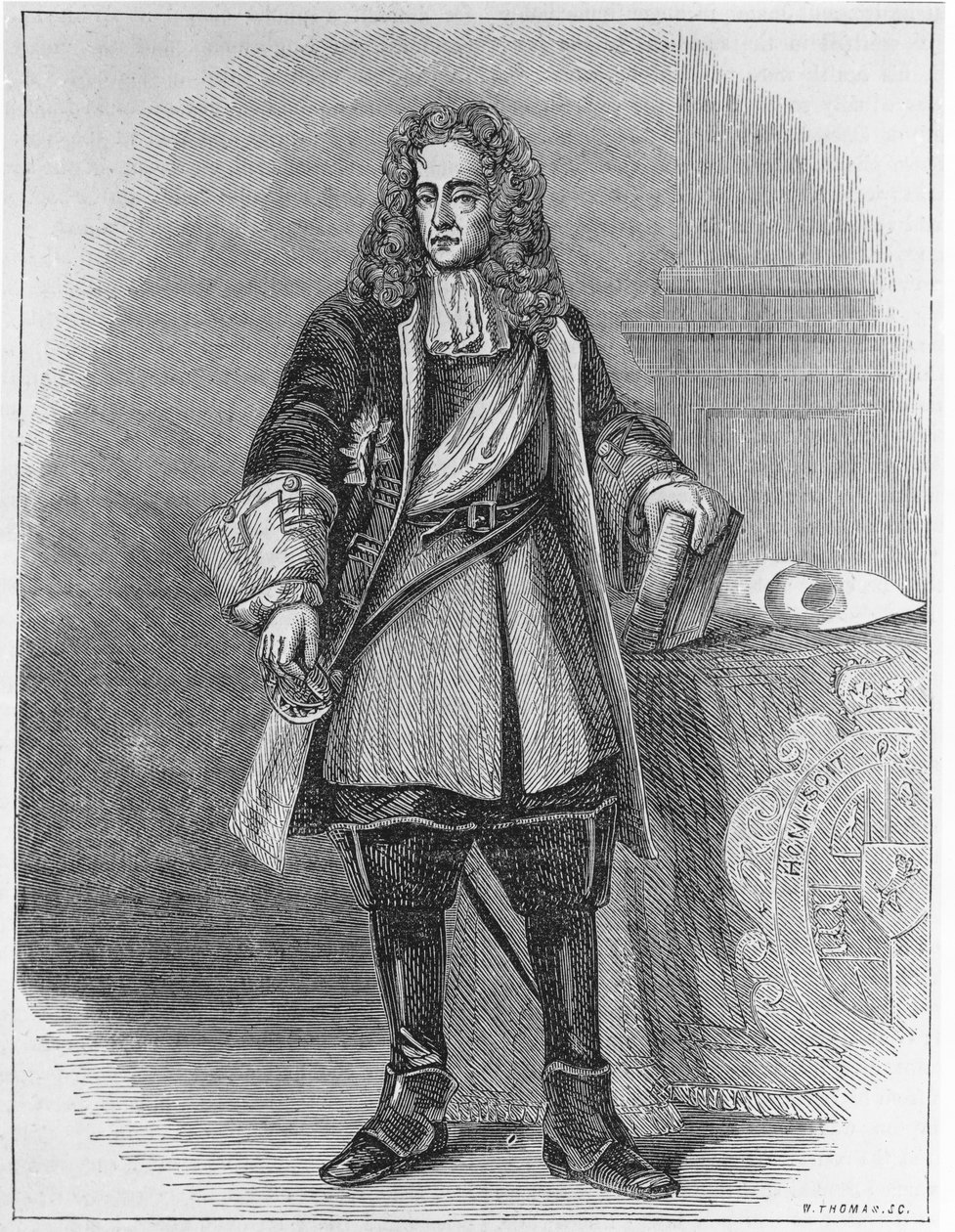 ウィリアム2世、オレンジの王子（1626-50）、W。トーマス（バンド）によって彫刻 作： 英語学校