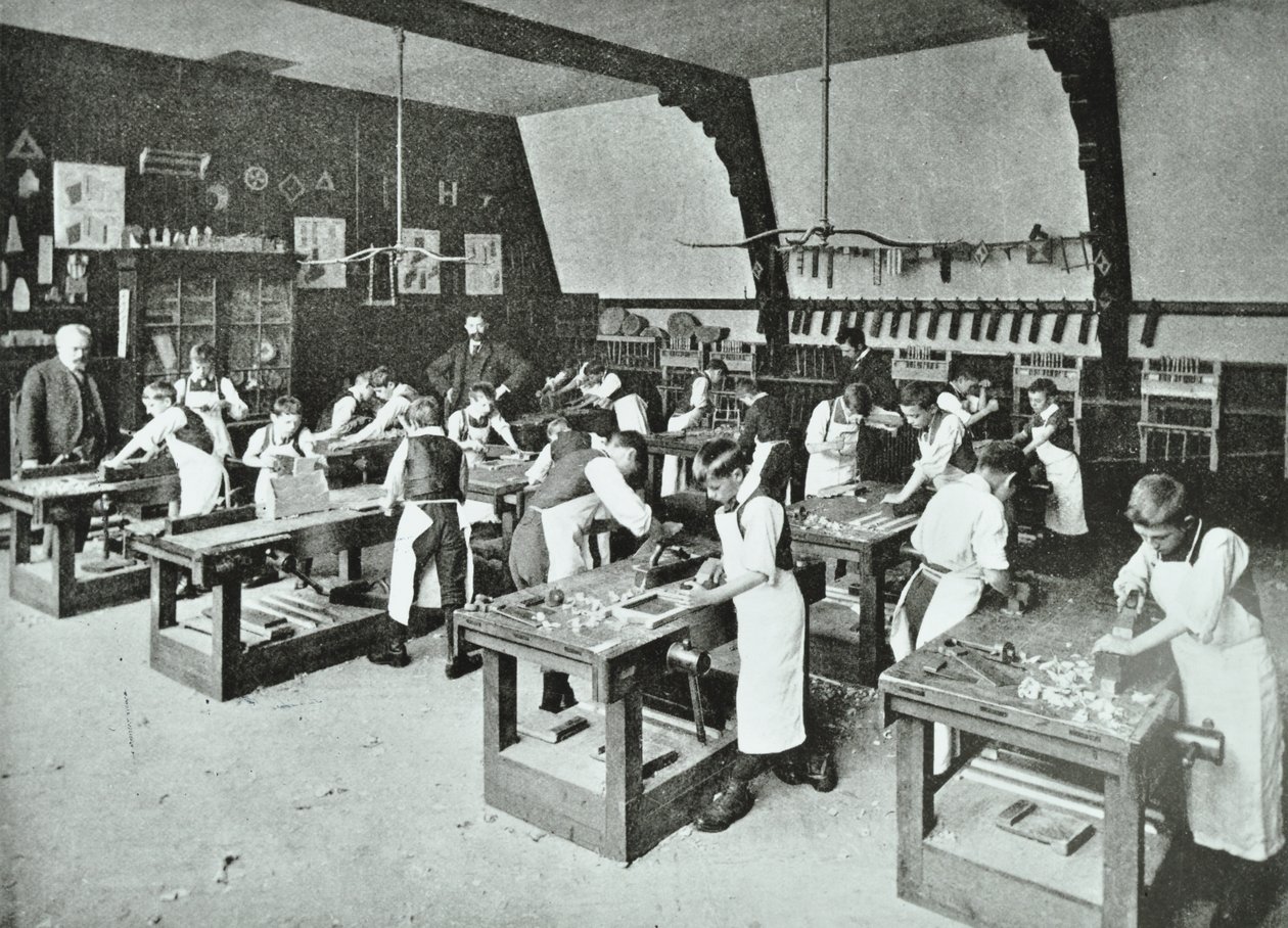 大工職、1896年 作： 英語の写真家