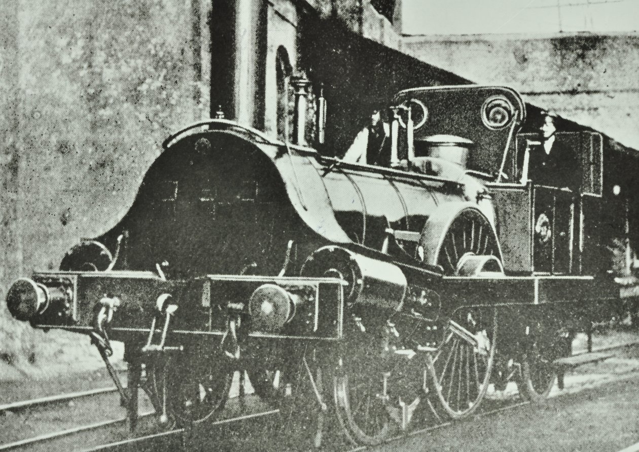 グレートイースタンレイルウェイ（ロンドン＆ブラックウォールセクション）シングルドライバータンク機関車、1860 作： 英語の写真家