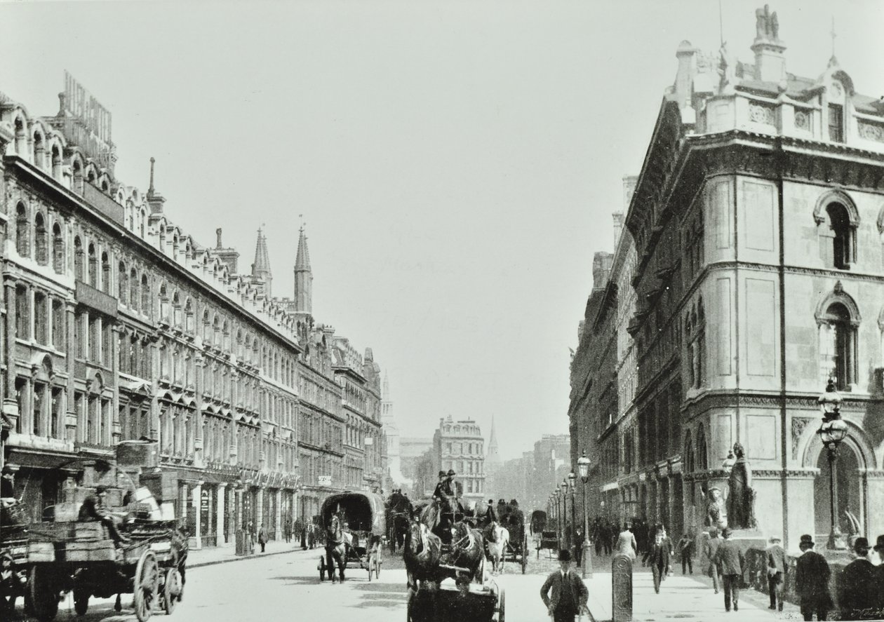 ホルボーン高架橋、東向き、ロンドン市、1875 作： 英語の写真家