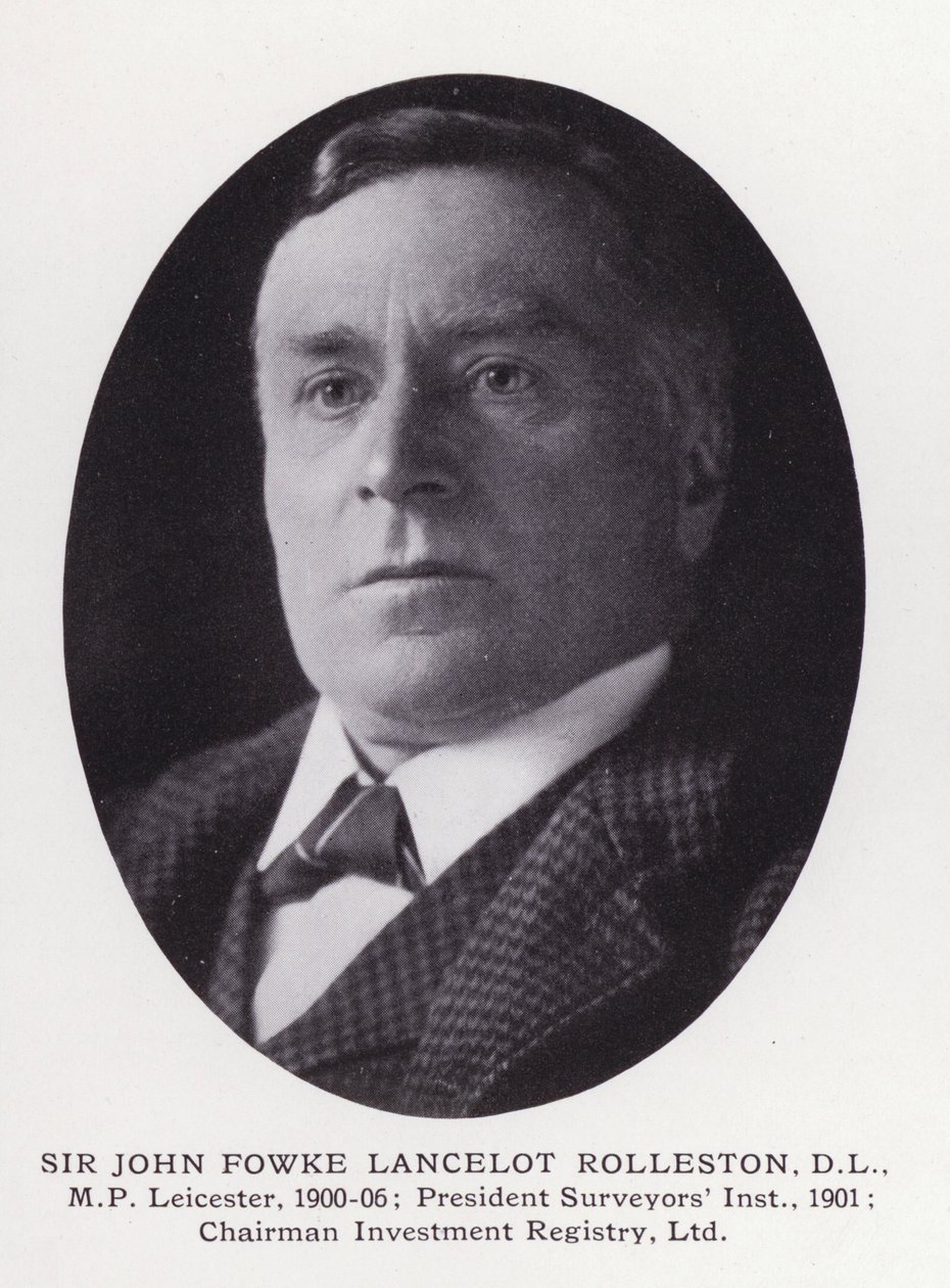 ロンドンの著名人：Sir John Fowke Lancelot Rolleston（モノクロ写真 作： 英語の写真家