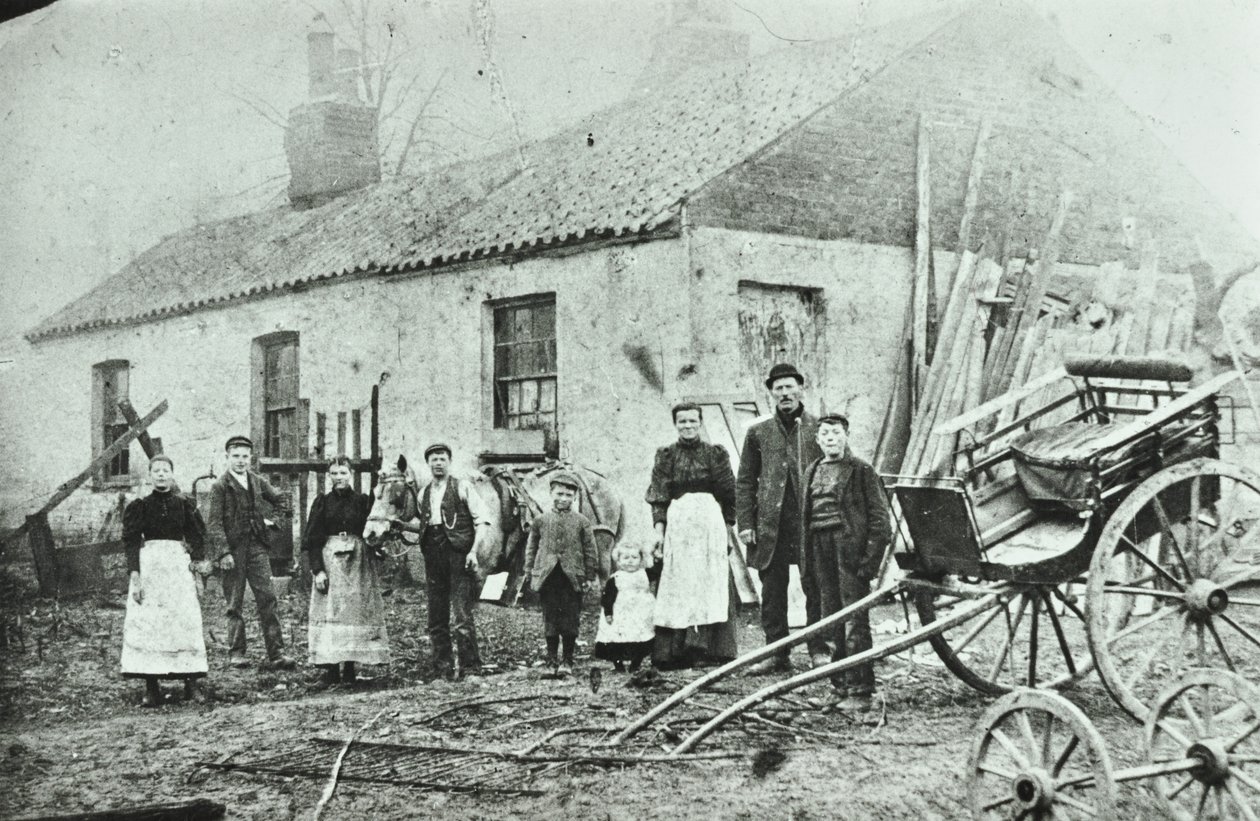セントゴサードロード：ファームコテージ、1880 作： 英語の写真家