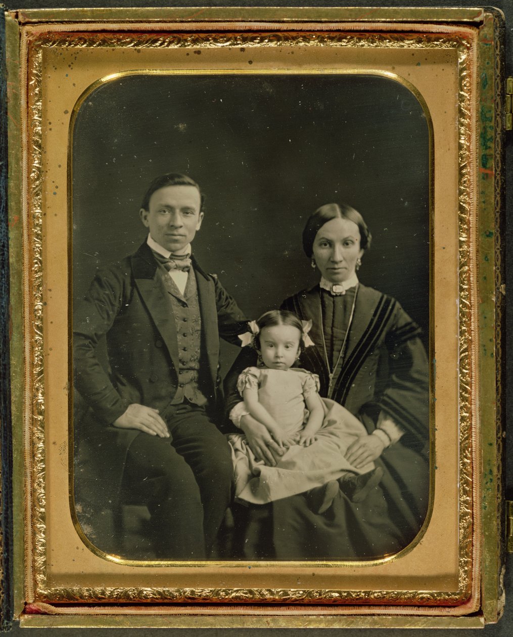 ヒラー家、1850年頃（ダゲレオタイプ） 作： 英語の写真家