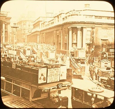 イングランド銀行と王立証券取引所、ロンドン 作： 英語の写真家英語の写真家