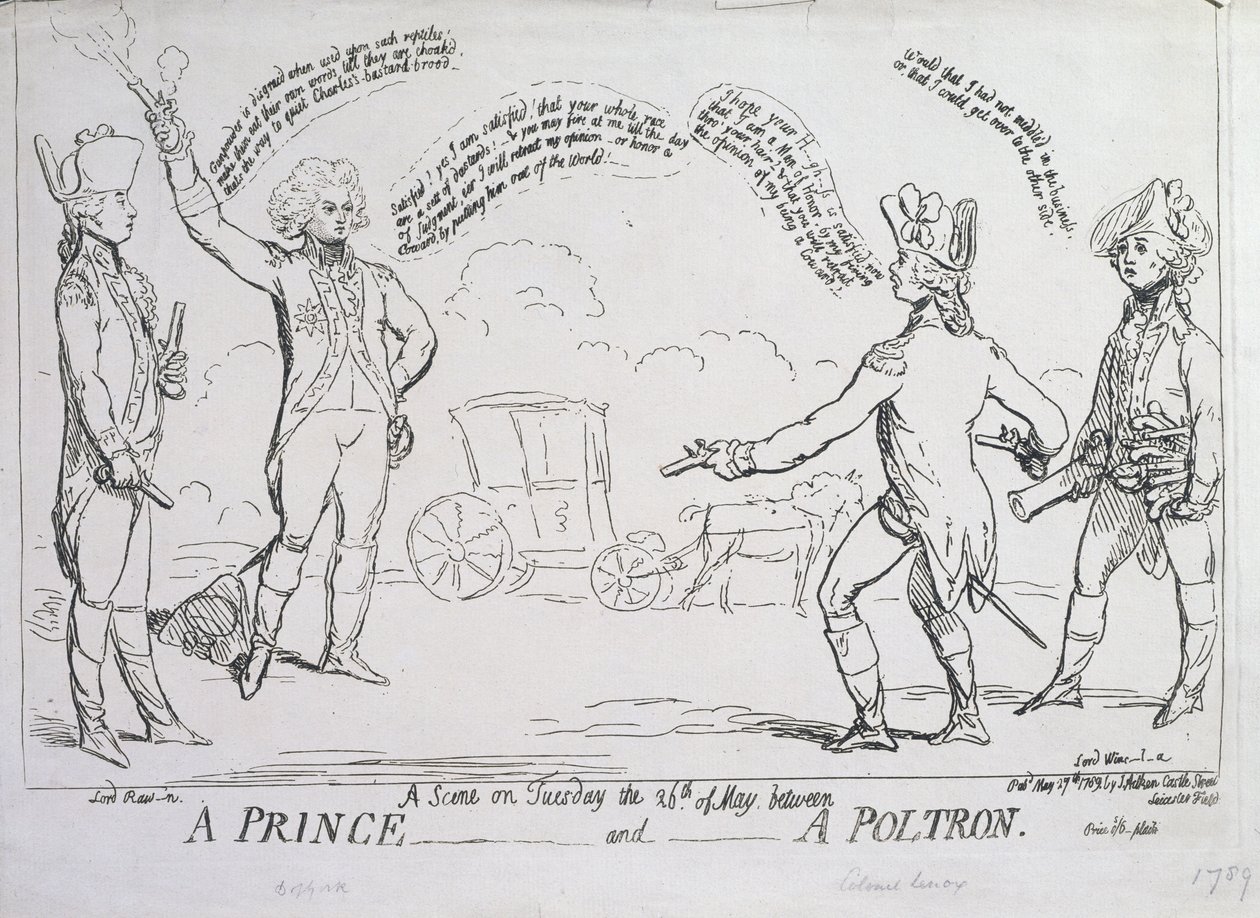 J.アイトケンが1789年に出版した王子とポルトロン 作： 英語学校