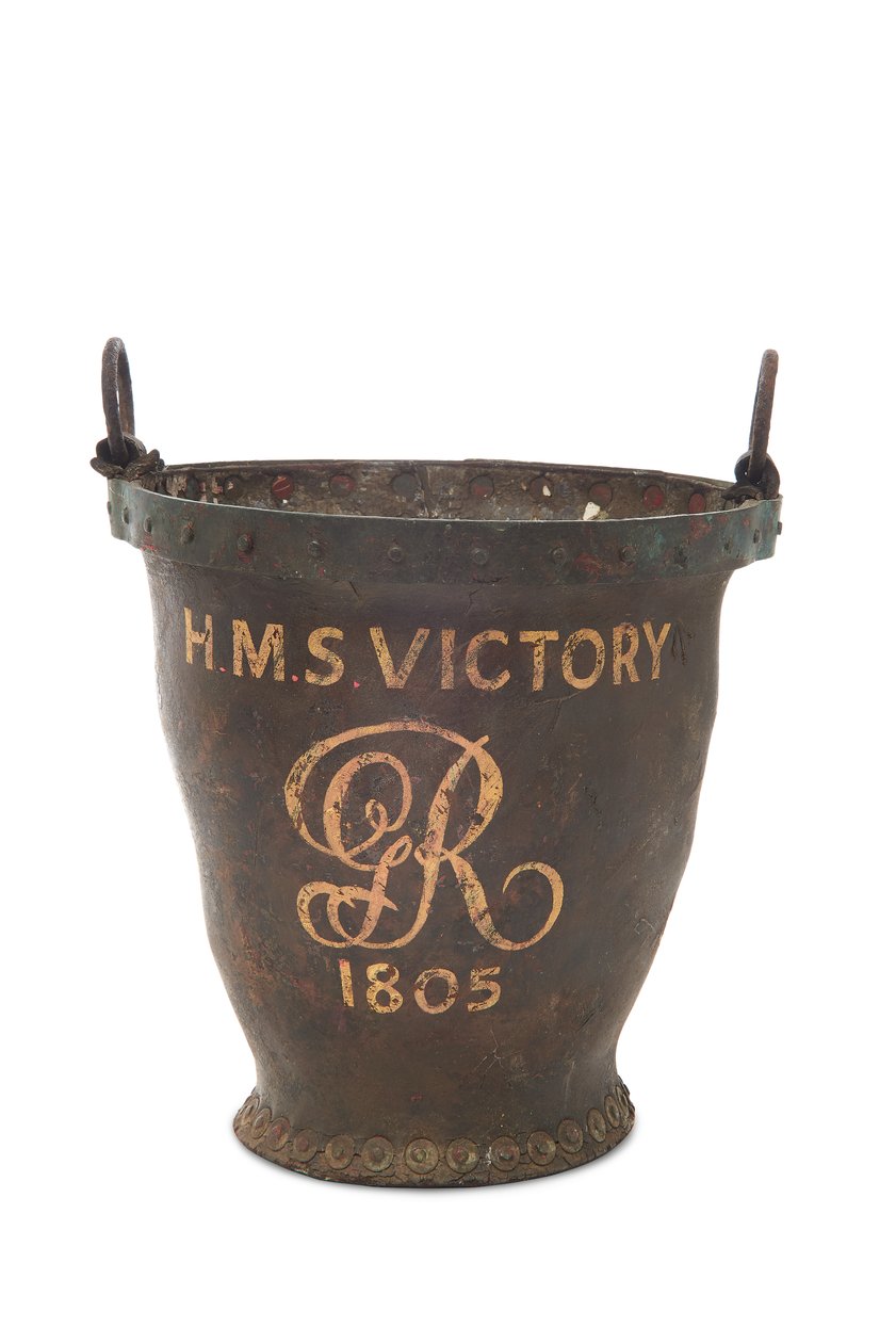1805年のHMSビクトリー号の火のバケツ 作： 英語学校